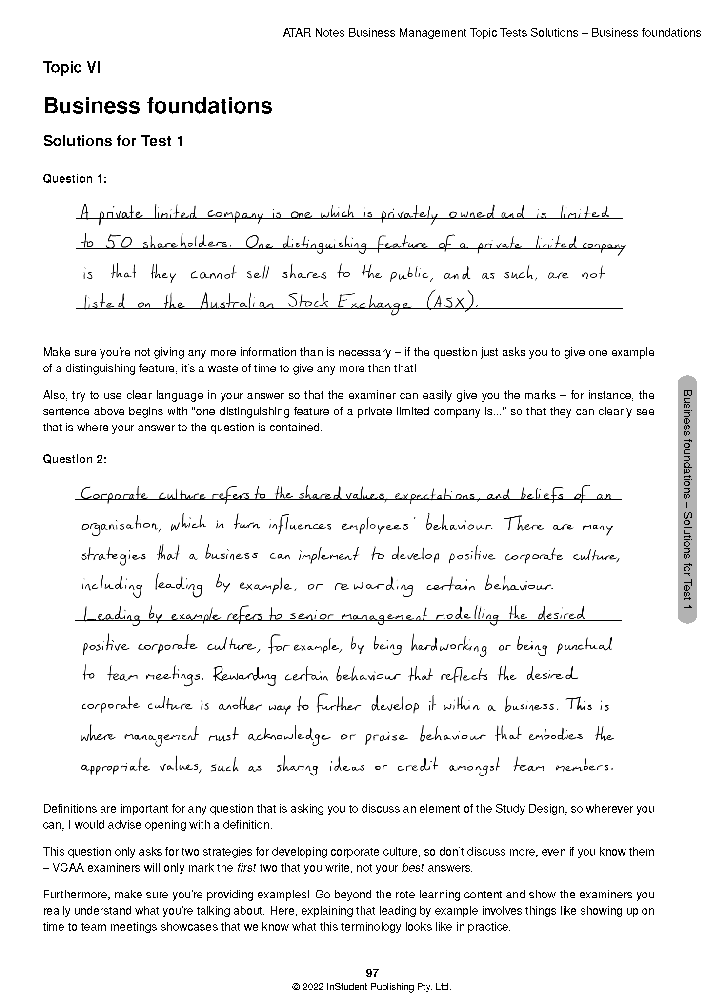 ATAR Notes VCE Business Management 3&4 Topic Tests (2024-2026) - Image 9
