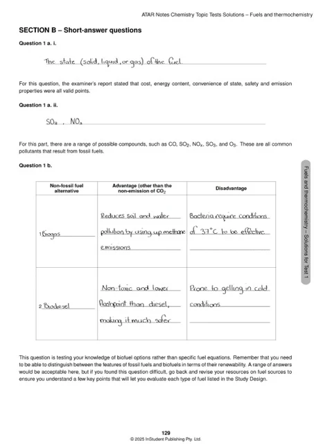 ATAR Notes VCE Chemistry 3&4 Topic Tests (2025-2027) - Image 12