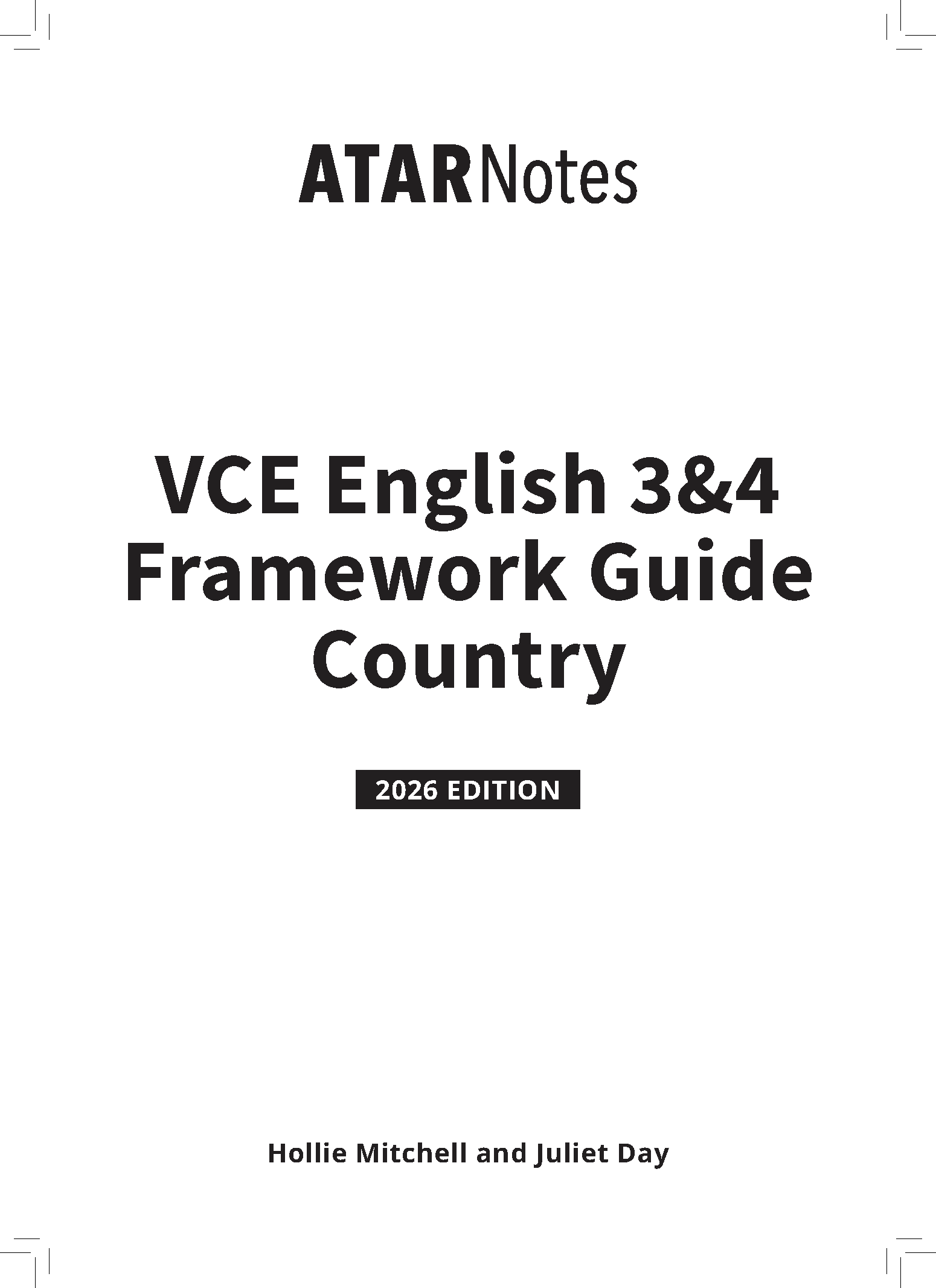 ATAR Notes VCE English 3&4 Frameworks Guide: Writing about country (2026 Edition) - Image 2