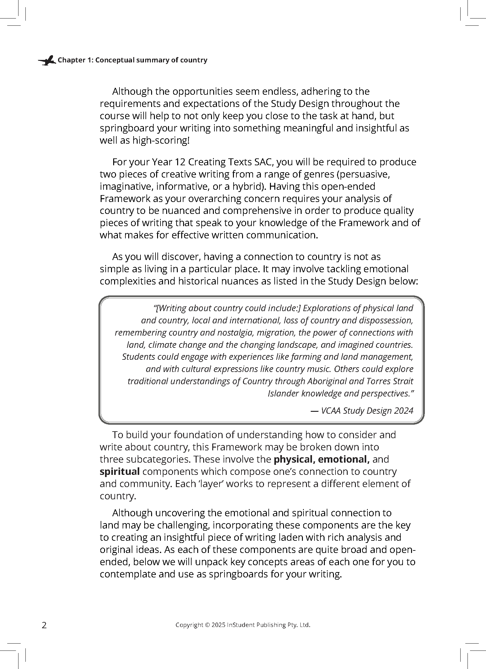 ATAR Notes VCE English 3&4 Frameworks Guide: Writing about country (2026 Edition) - Image 7
