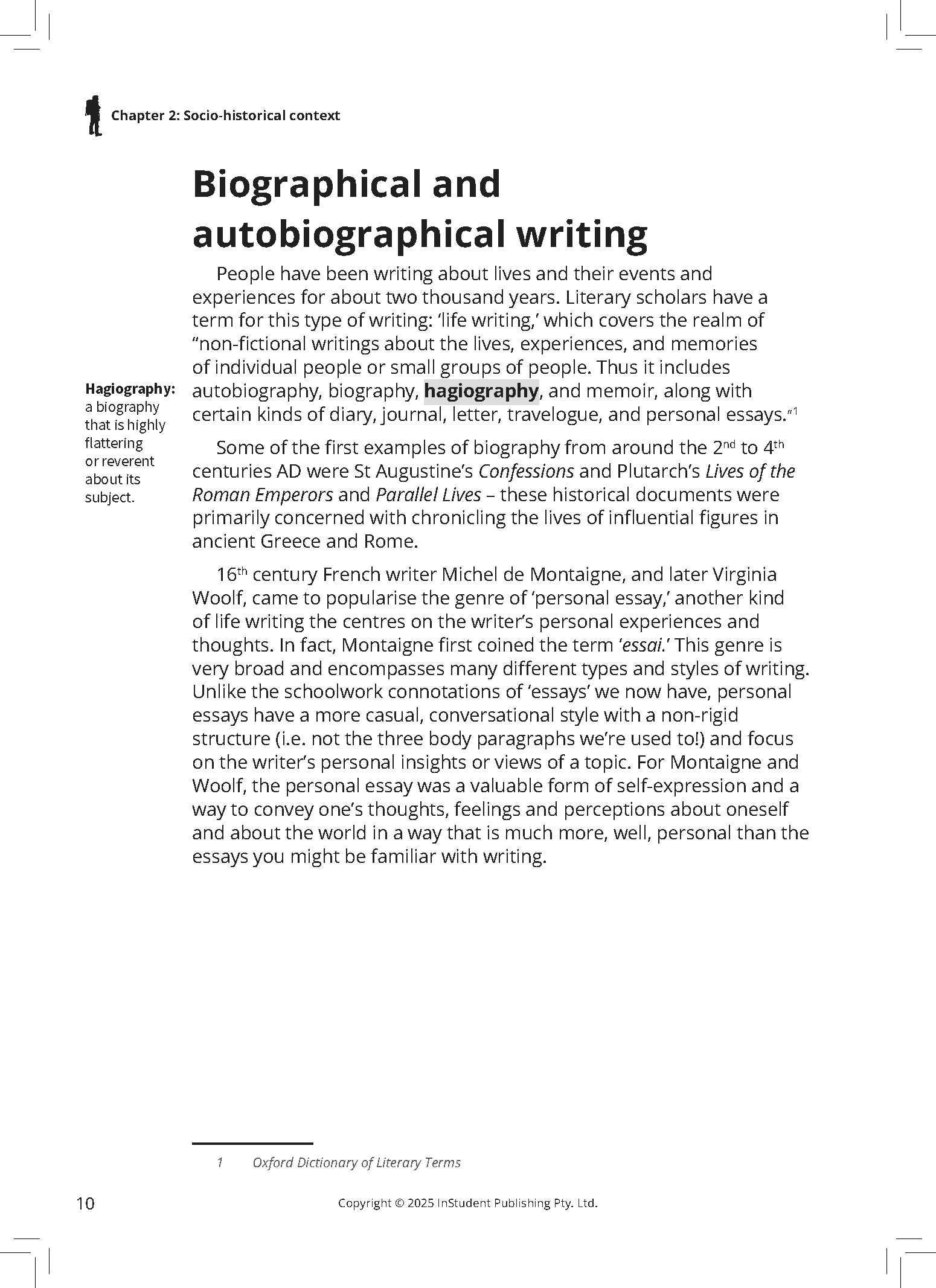 ATAR Notes VCE English 3&4 Frameworks Guide: Writing about personal journeys (2026 Edition) - Image 9
