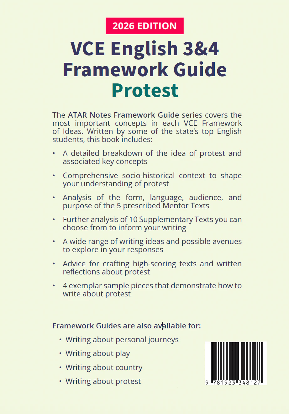 ATAR Notes VCE English 3&4 Frameworks Guide: Writing about protest (2026 Edition) - Image 12