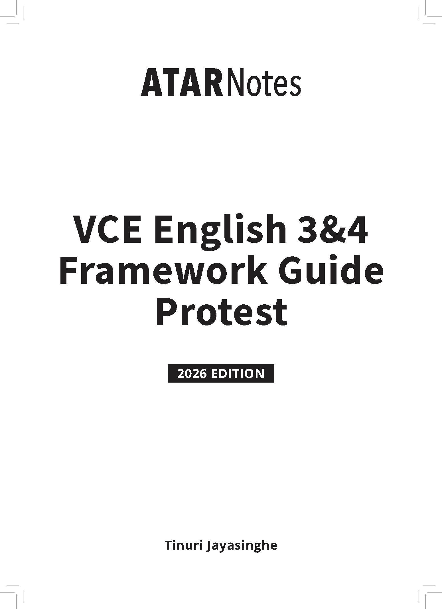 ATAR Notes VCE English 3&4 Frameworks Guide: Writing about protest (2026 Edition) - Image 2