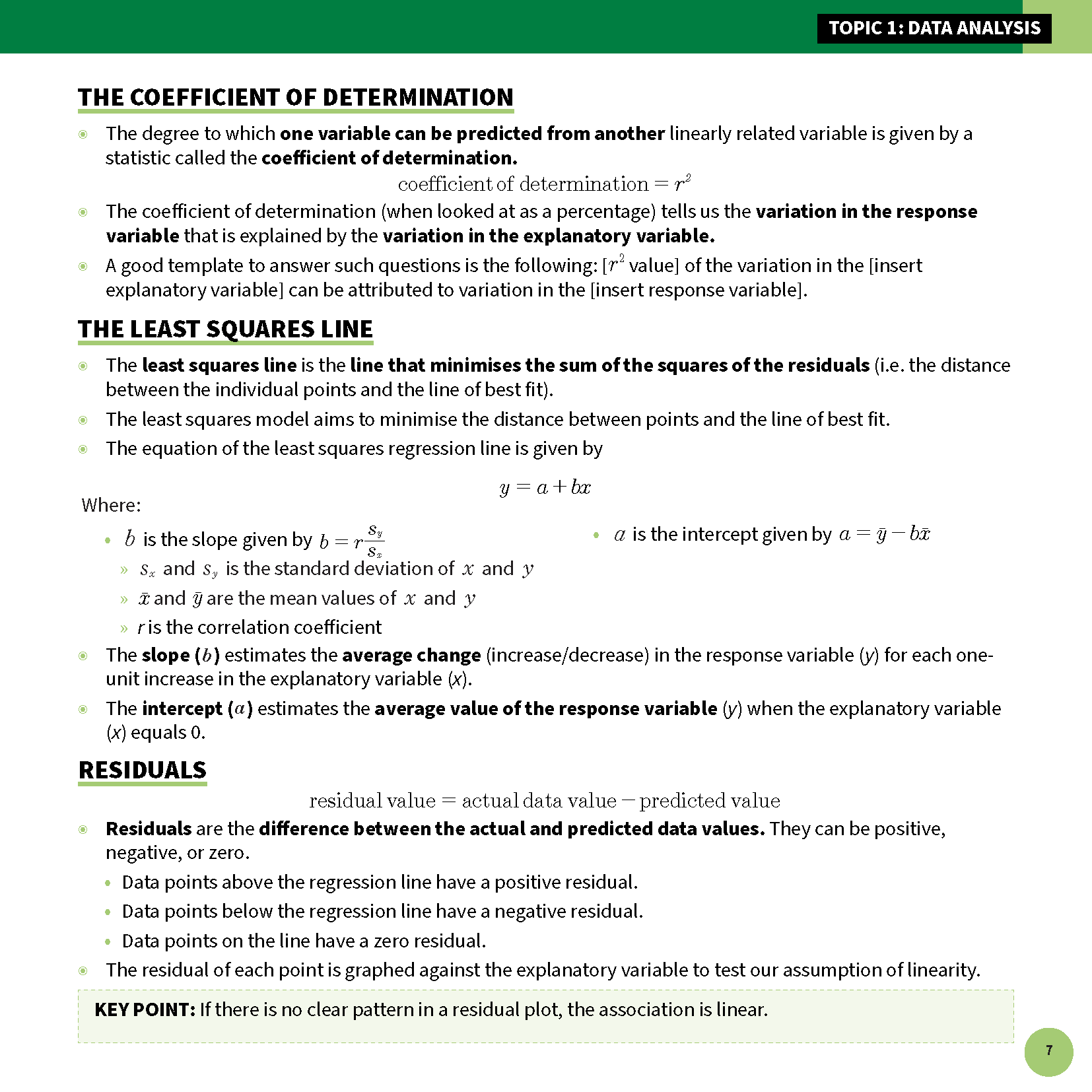 ATAR Notes VCE General Maths 3&4 Summary Sheets (2025-2027) - Image 10
