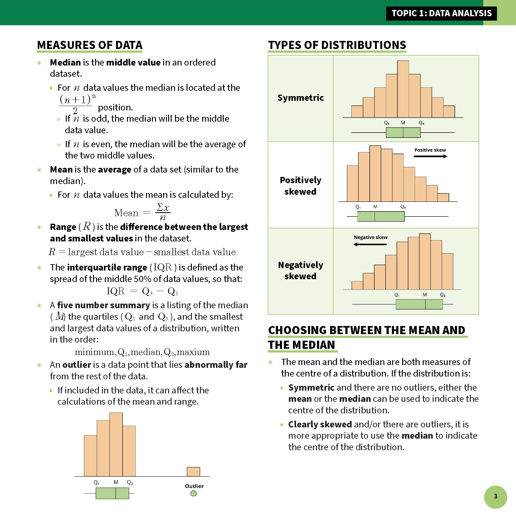 ATAR Notes VCE General Maths 3&4 Summary Sheets (2025-2027) - Image 6