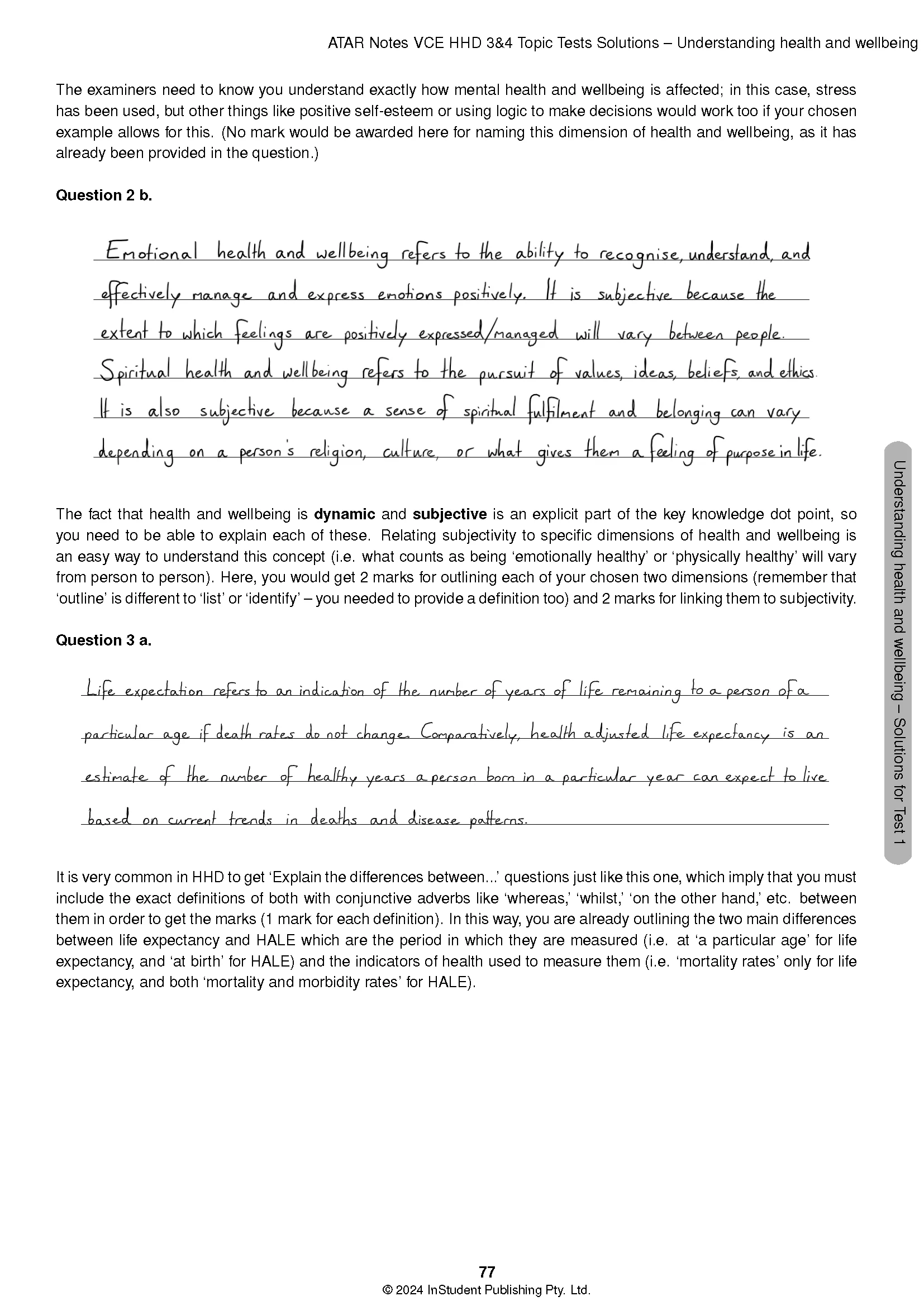 ATAR Notes VCE Health and Human Development (HHD) 3&4 Topic Tests (2025-2027) - Image 13