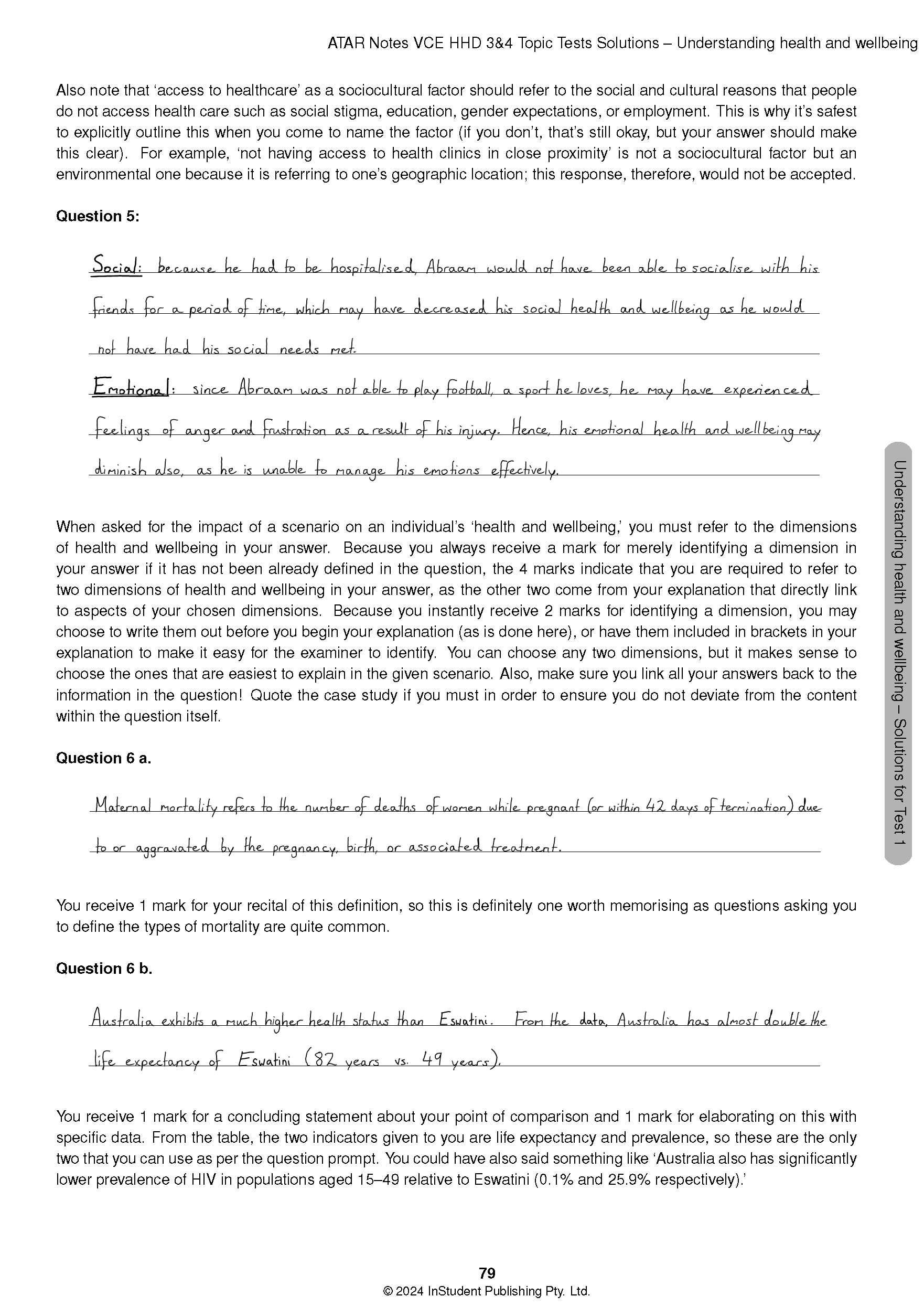 ATAR Notes VCE Health and Human Development (HHD) 3&4 Topic Tests (2025-2027) - Image 15