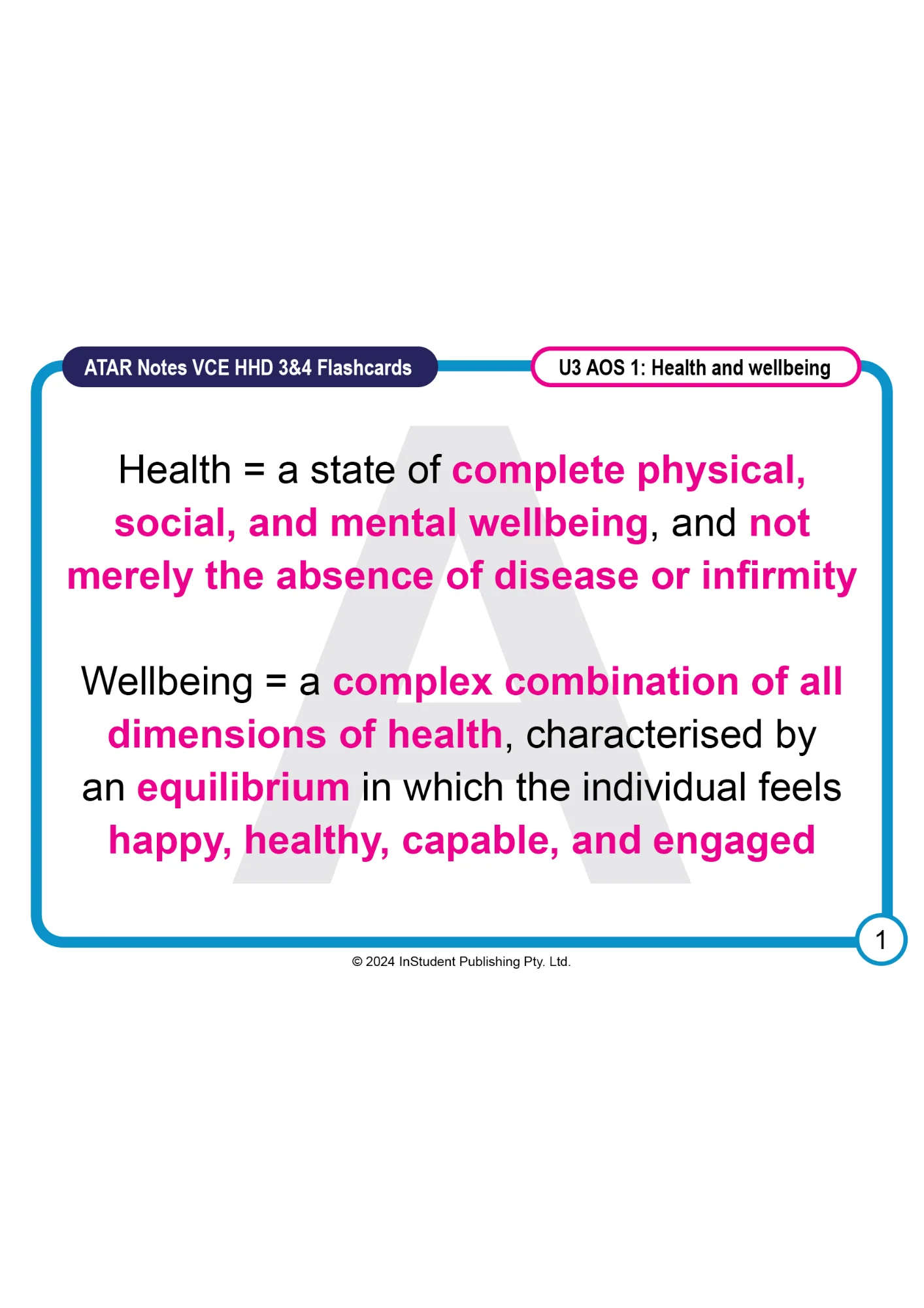 ATAR Notes VCE Health and Human Development (HHD) Units 3&4 (2025-2027) Flashcards - Image 3