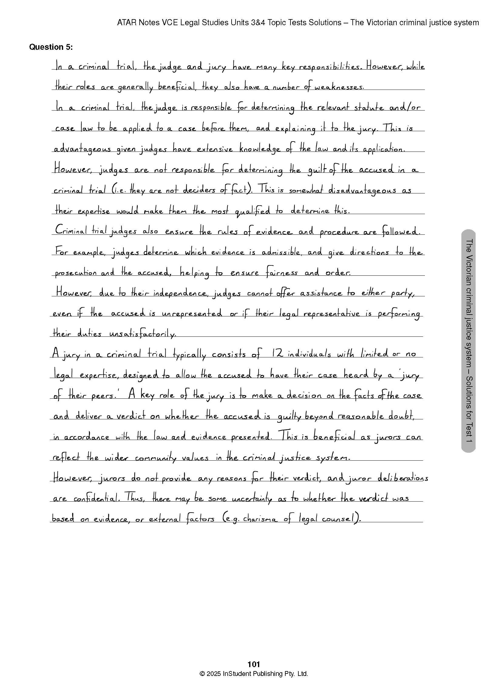 ATAR Notes VCE Legal Studies Units 3&4 Topic Tests (2026-2028) - Image 10