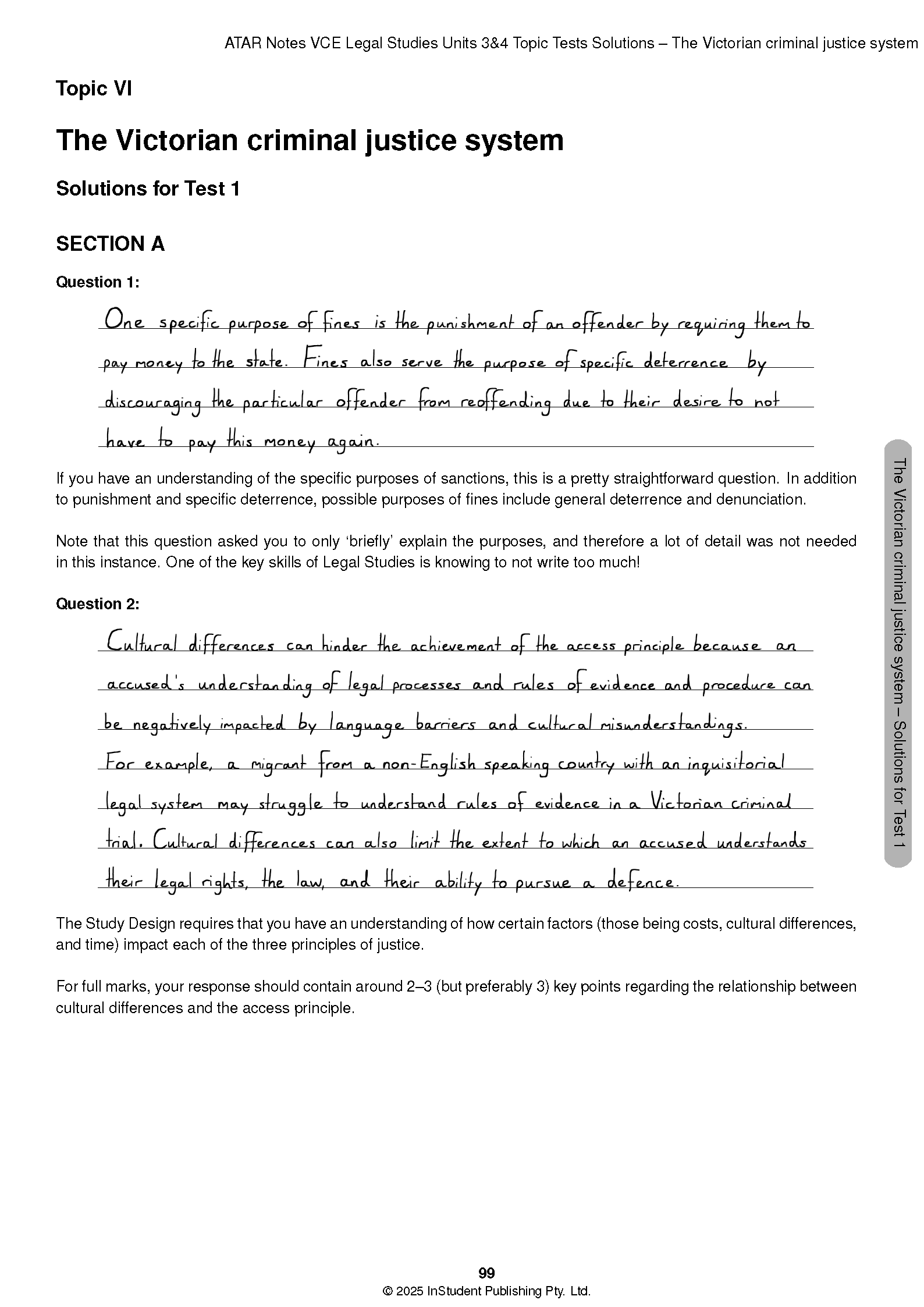 ATAR Notes VCE Legal Studies Units 3&4 Topic Tests (2026-2028) - Image 8