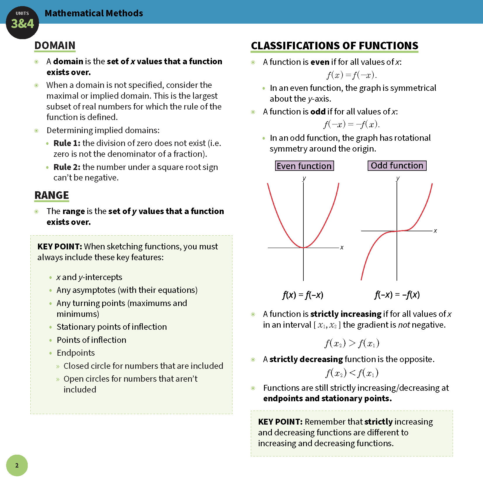 ATAR Notes VCE Maths Methods 3&4 Summary Sheets (2025-2027) - Image 5