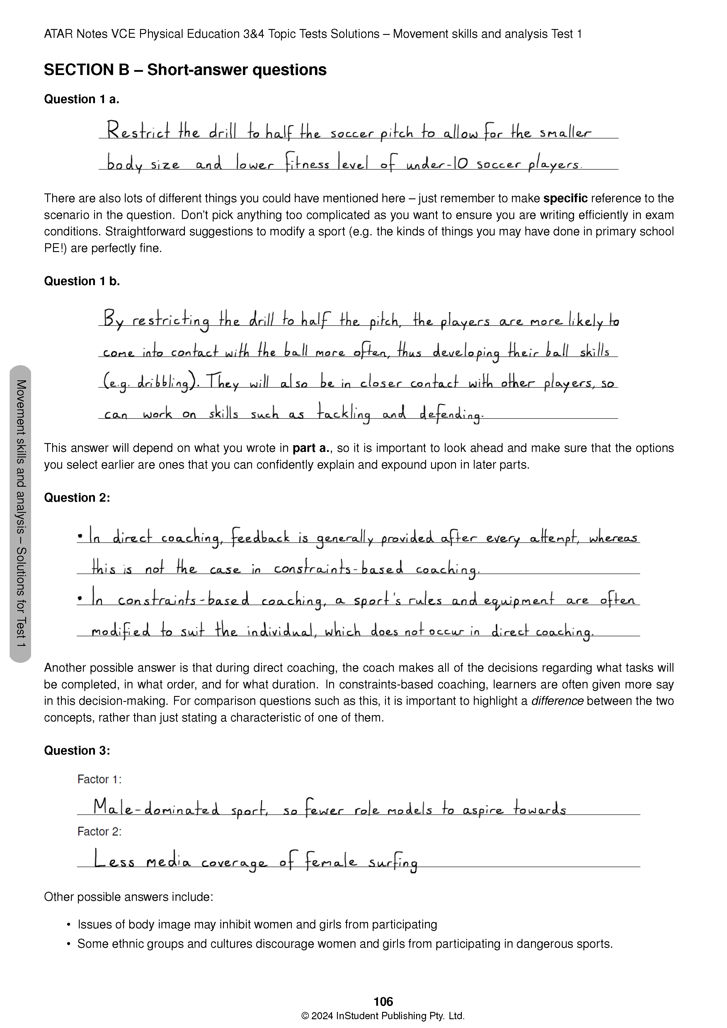 ATAR Notes VCE Physical Education (PE) 3&4 Topic Tests (2025-2027) - Image 10