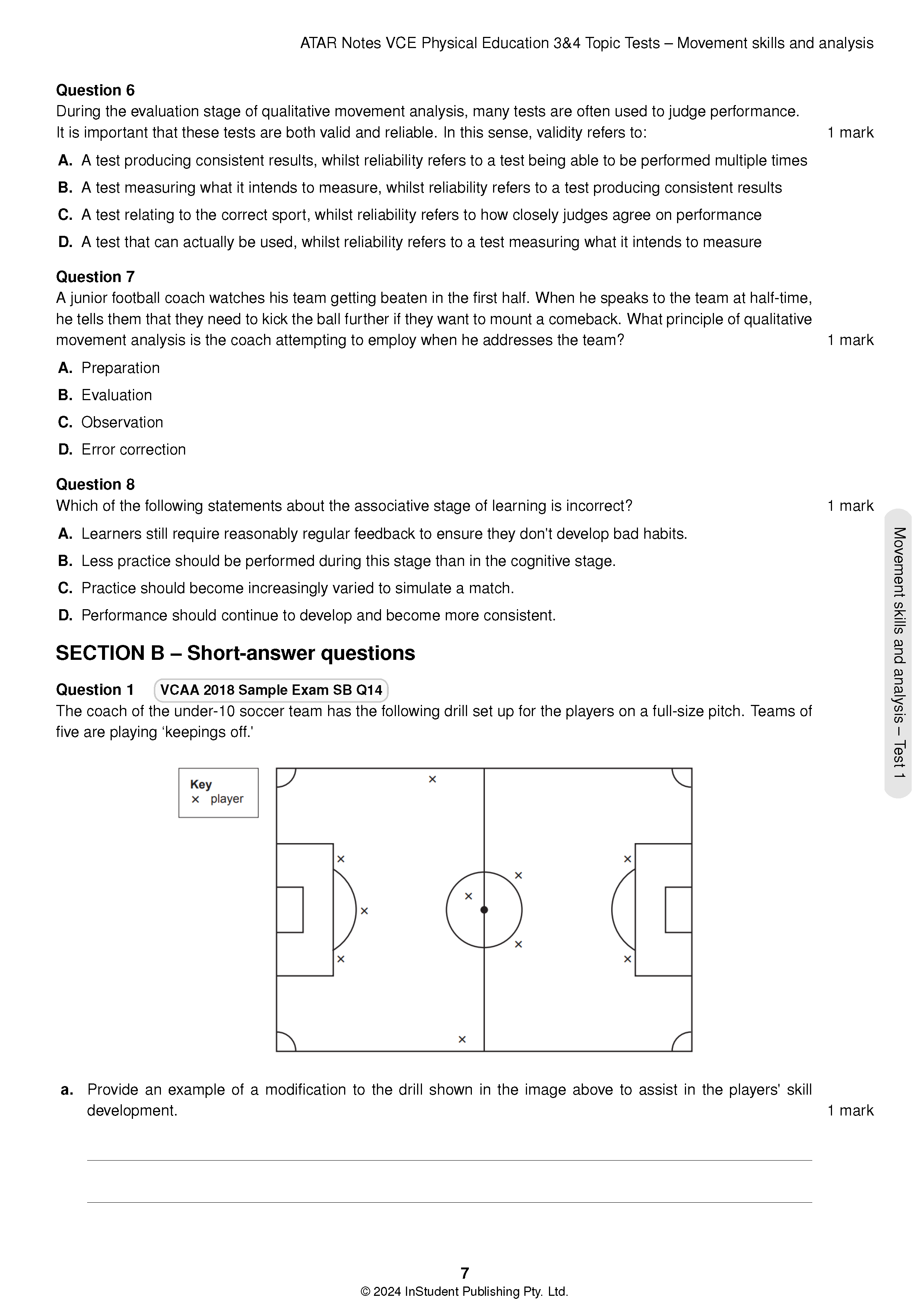 ATAR Notes VCE Physical Education (PE) 3&4 Topic Tests (2025-2027) - Image 4