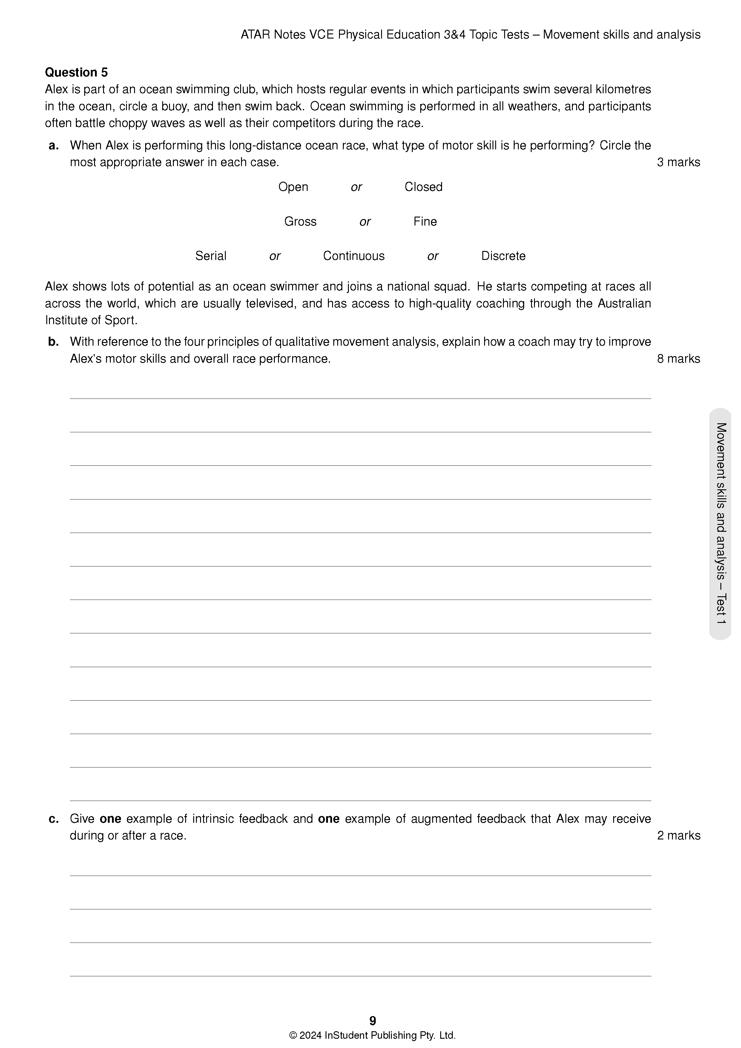 ATAR Notes VCE Physical Education (PE) 3&4 Topic Tests (2025-2027) - Image 6