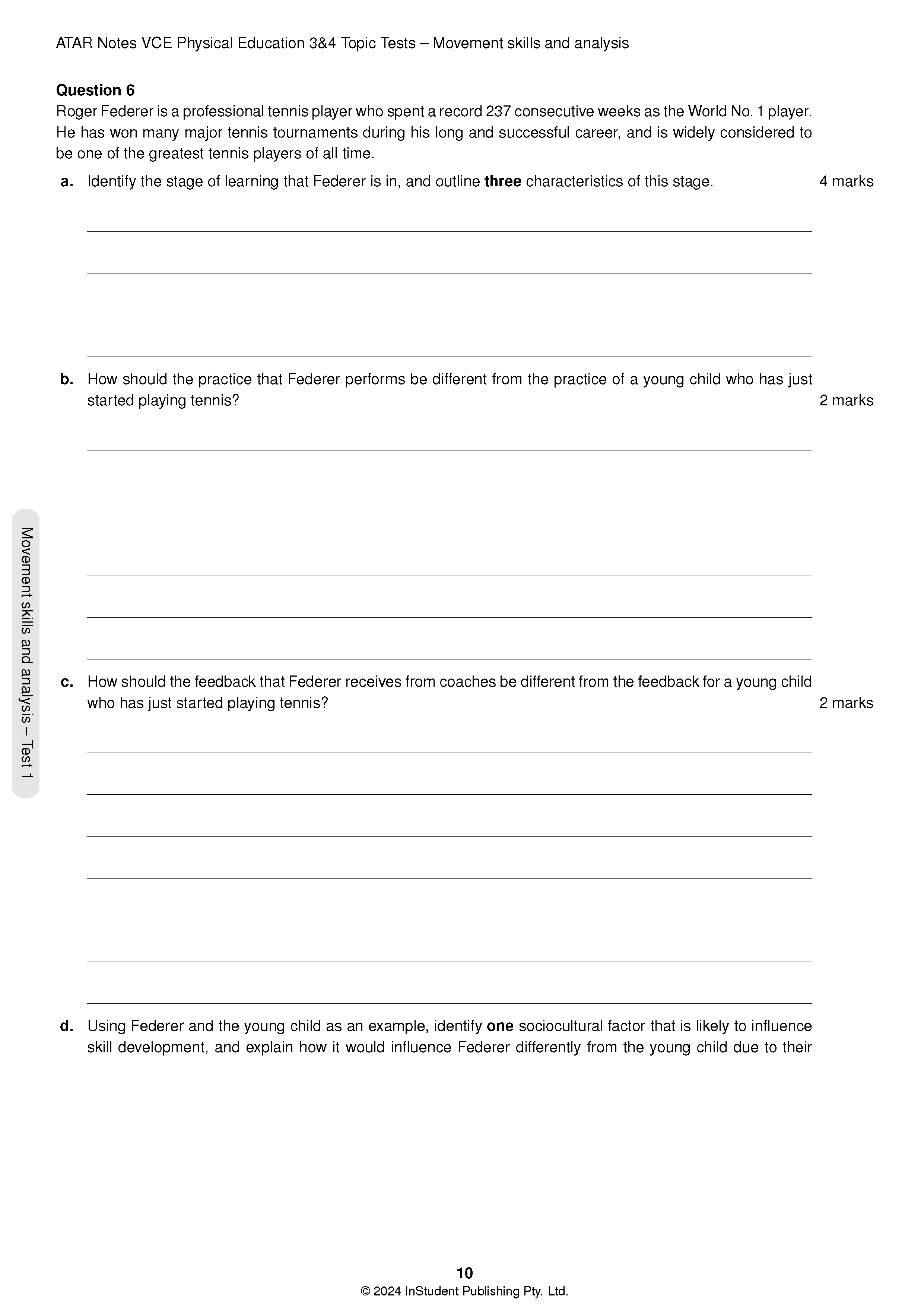 ATAR Notes VCE Physical Education (PE) 3&4 Topic Tests (2025-2027) - Image 7