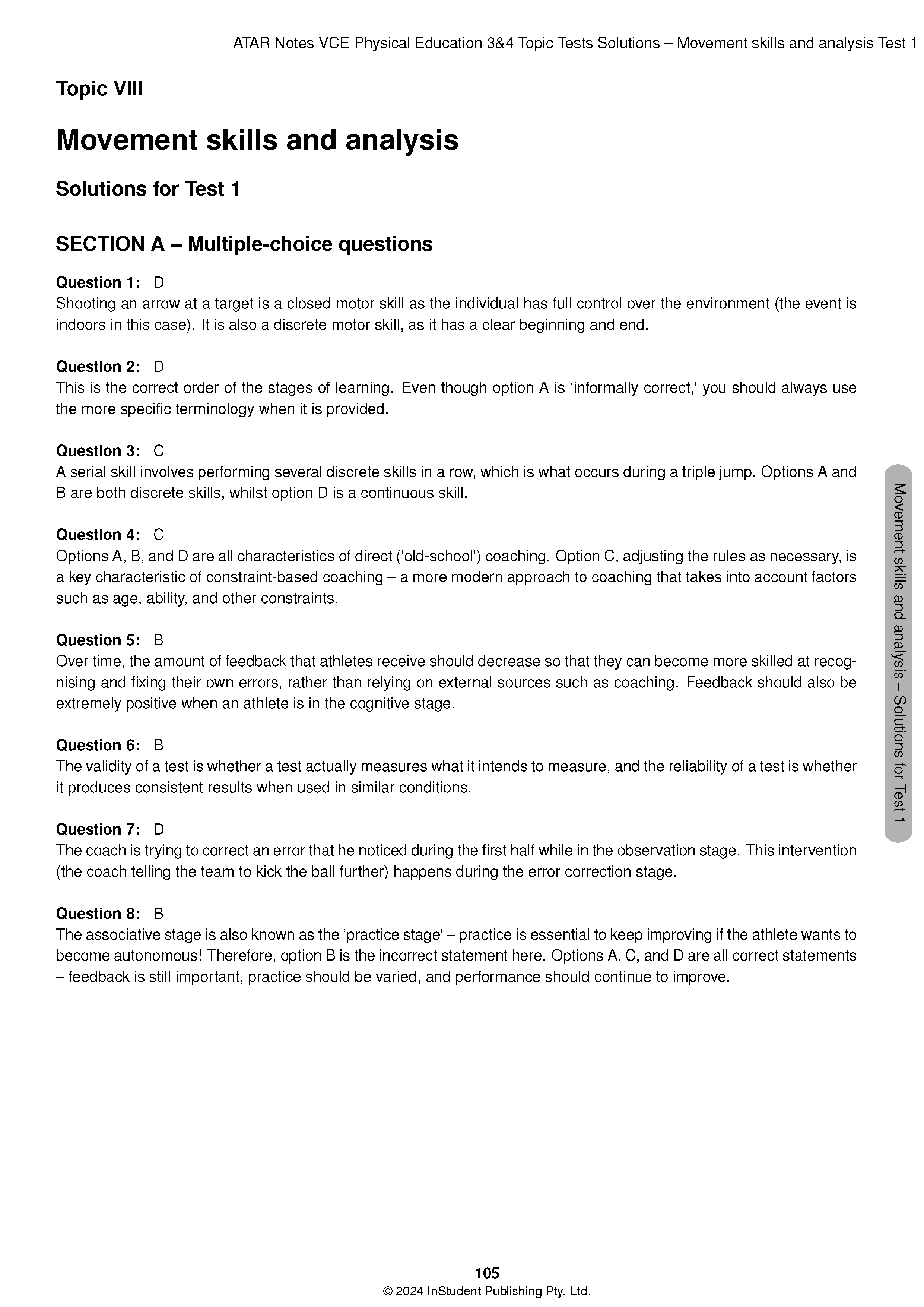 ATAR Notes VCE Physical Education (PE) 3&4 Topic Tests (2025-2027) - Image 9