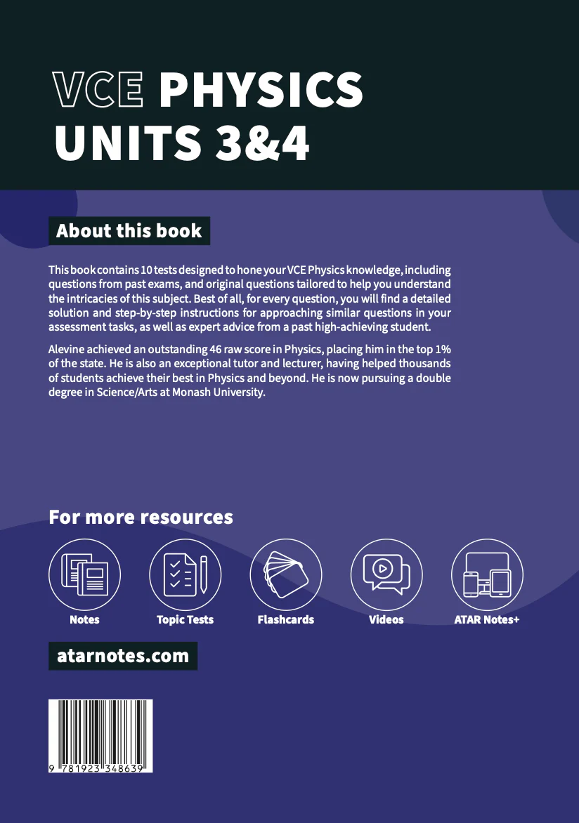 ATAR Notes VCE Physics 3&4 Topic Tests (2025-2027) - Image 13