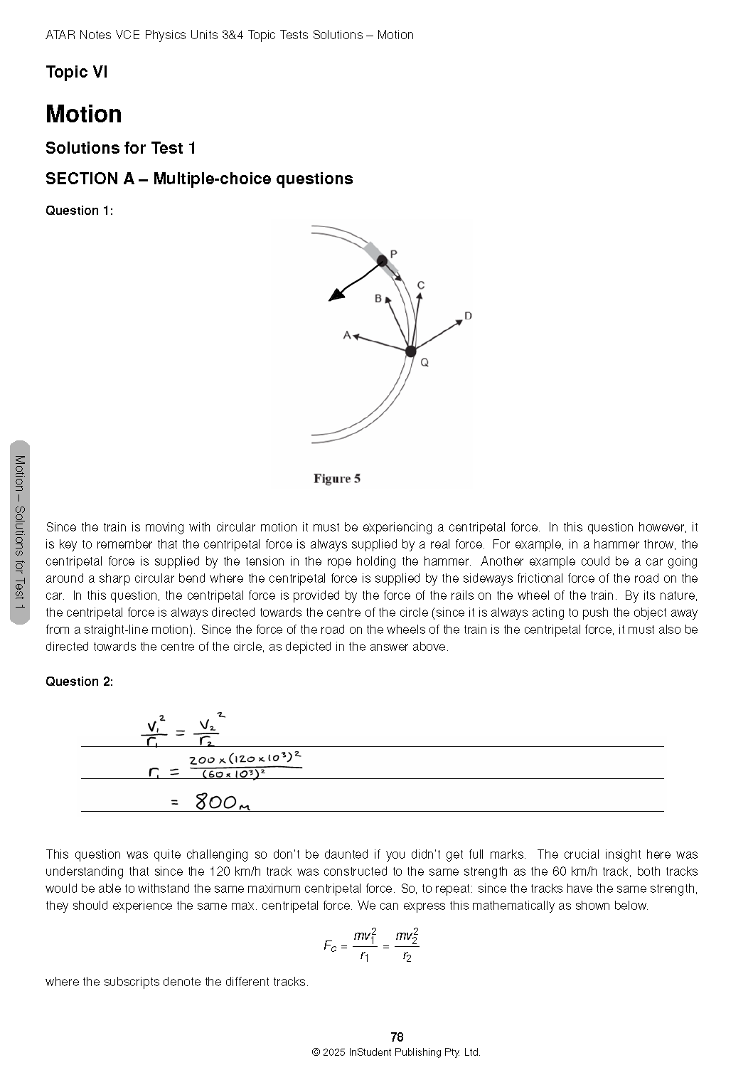 ATAR Notes VCE Physics 3&4 Topic Tests (2025-2027) - Image 9