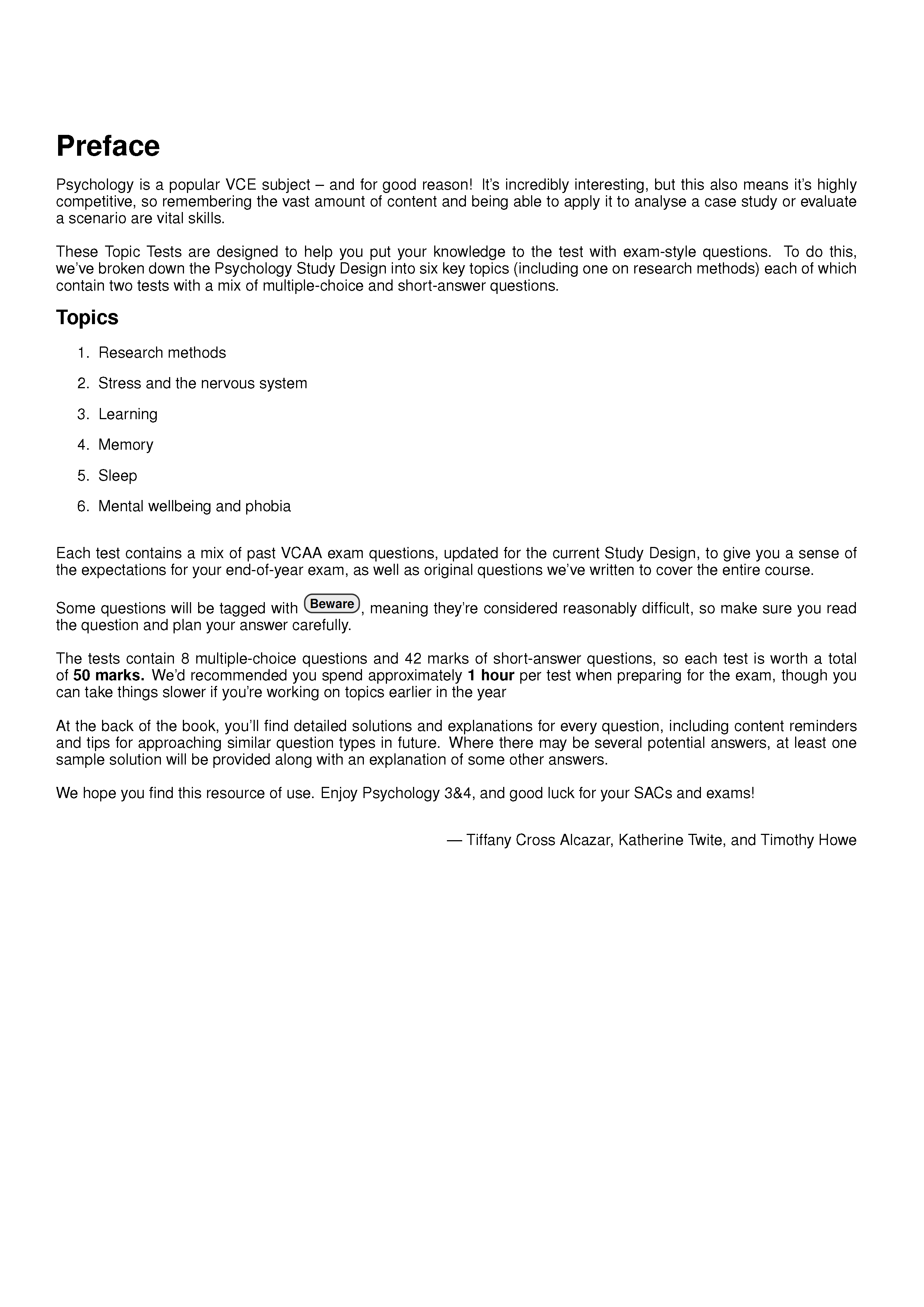 ATAR Notes VCE Psychology 3&4 Topic Tests (2024-2026) - Image 2