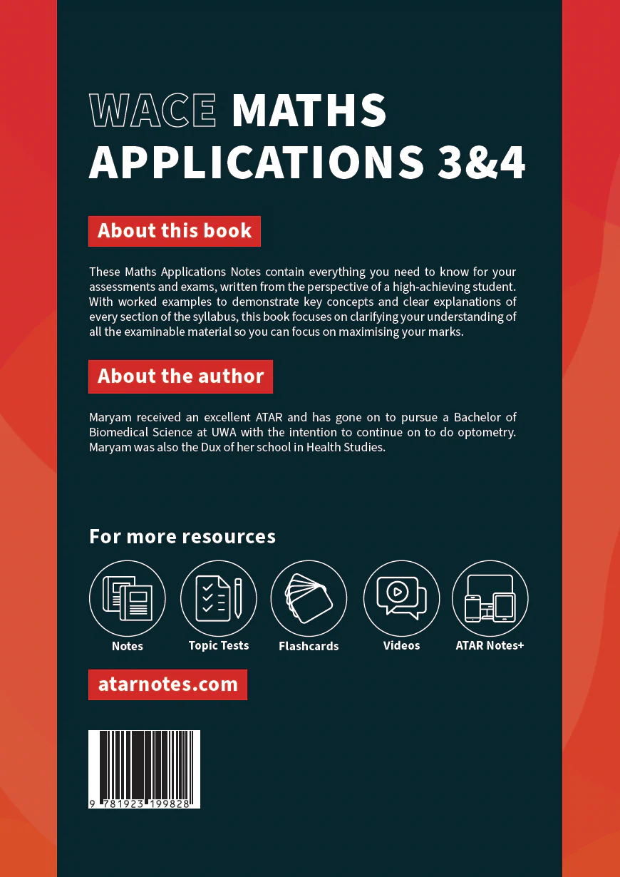 ATAR Notes WACE Year 12 Maths Applications 3&4 Complete Course Notes (2026-2028) - Image 12