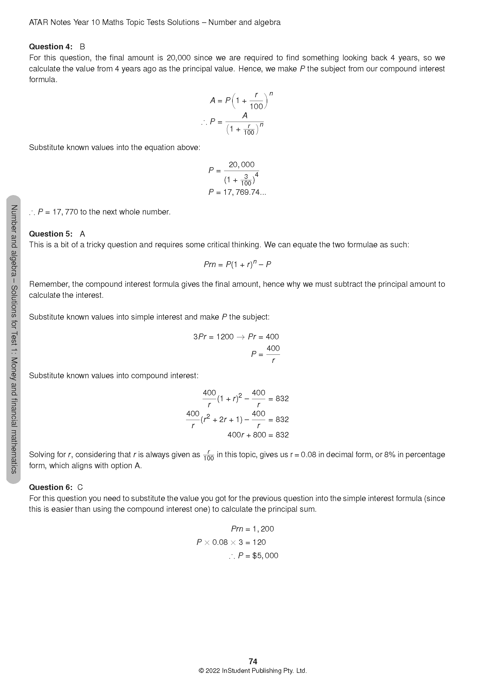 ATAR Notes Year 10 Maths Topic Tests (2024-2026) - Image 11