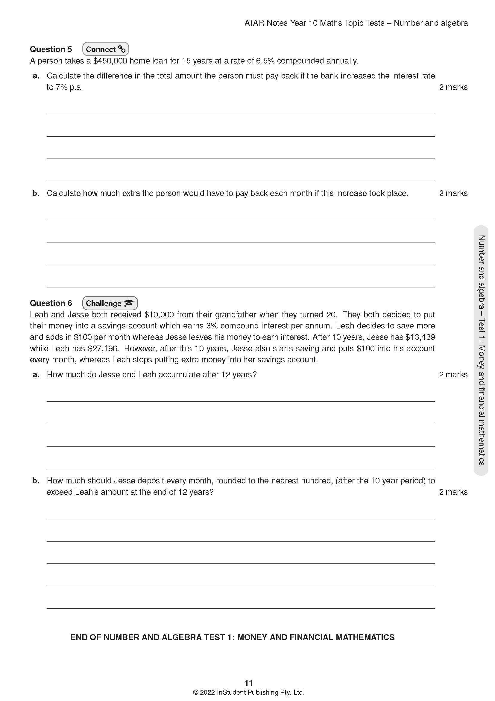 ATAR Notes Year 10 Maths Topic Tests (2024-2026) - Image 8