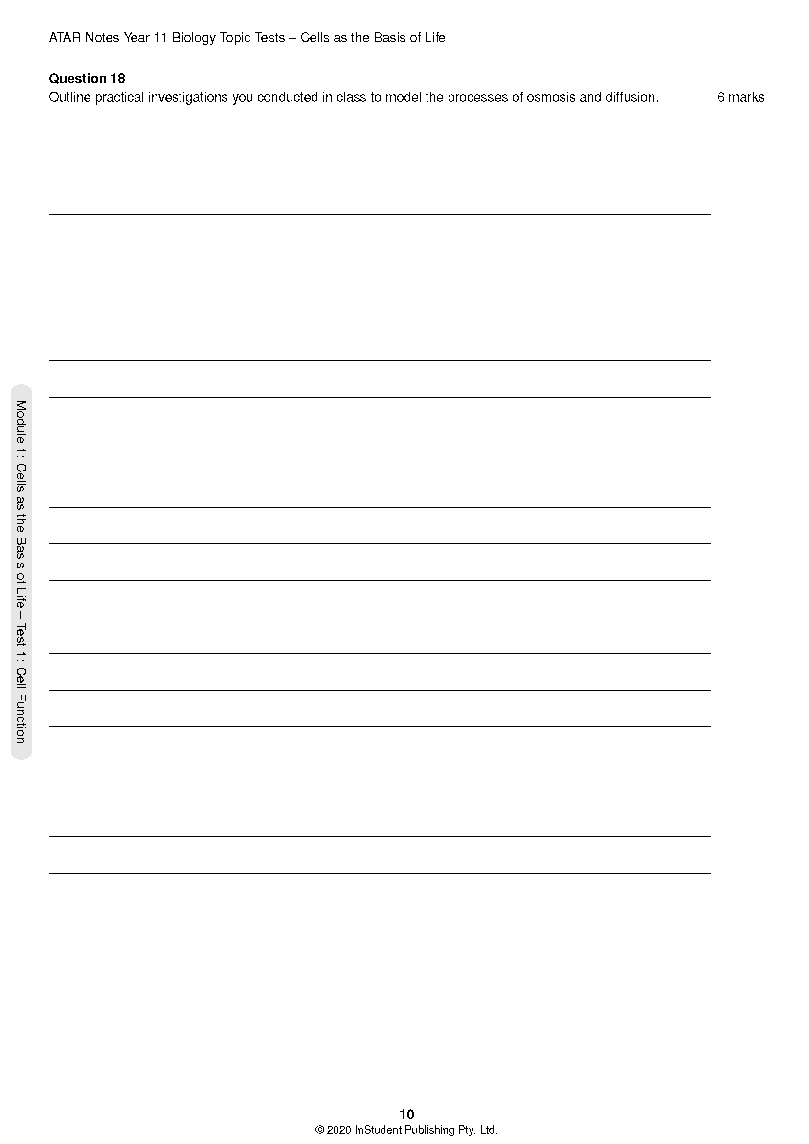ATAR Notes HSC Year 11 Biology Topic Tests (2024-2026) - Image 7