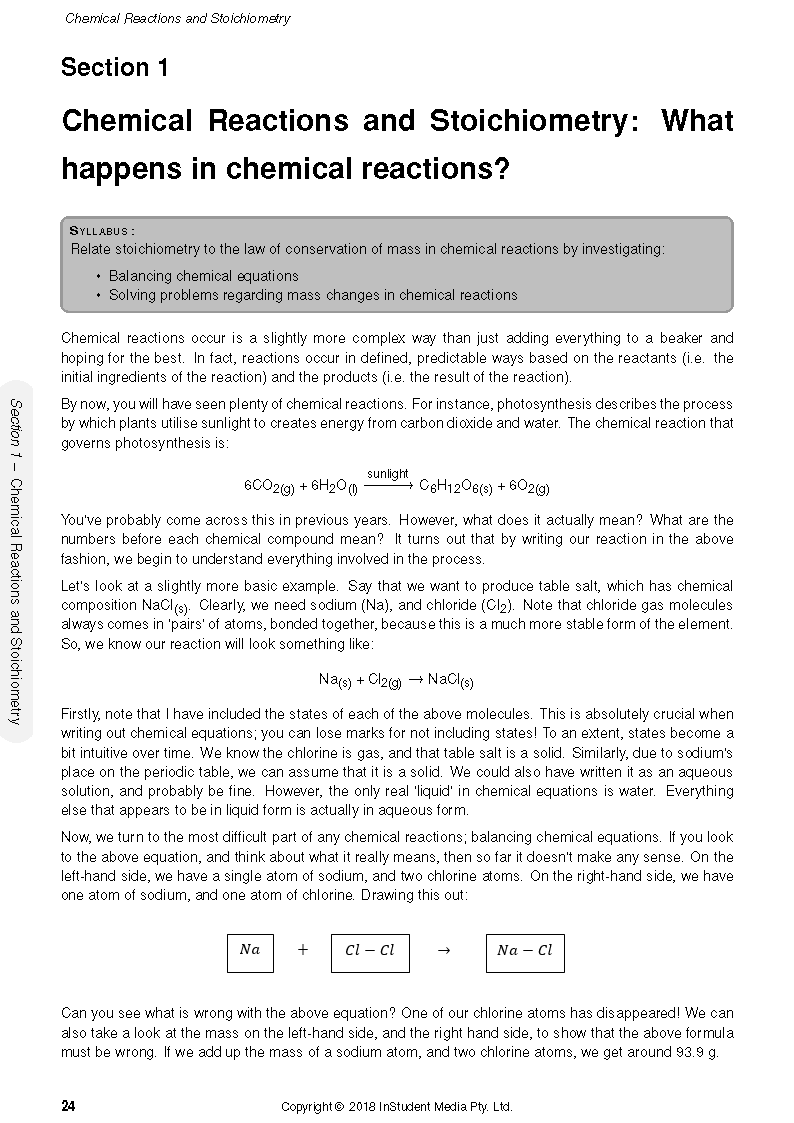 ATAR Notes HSC Year 11 Chemistry Complete Course Notes (2024-2026) - Image 6