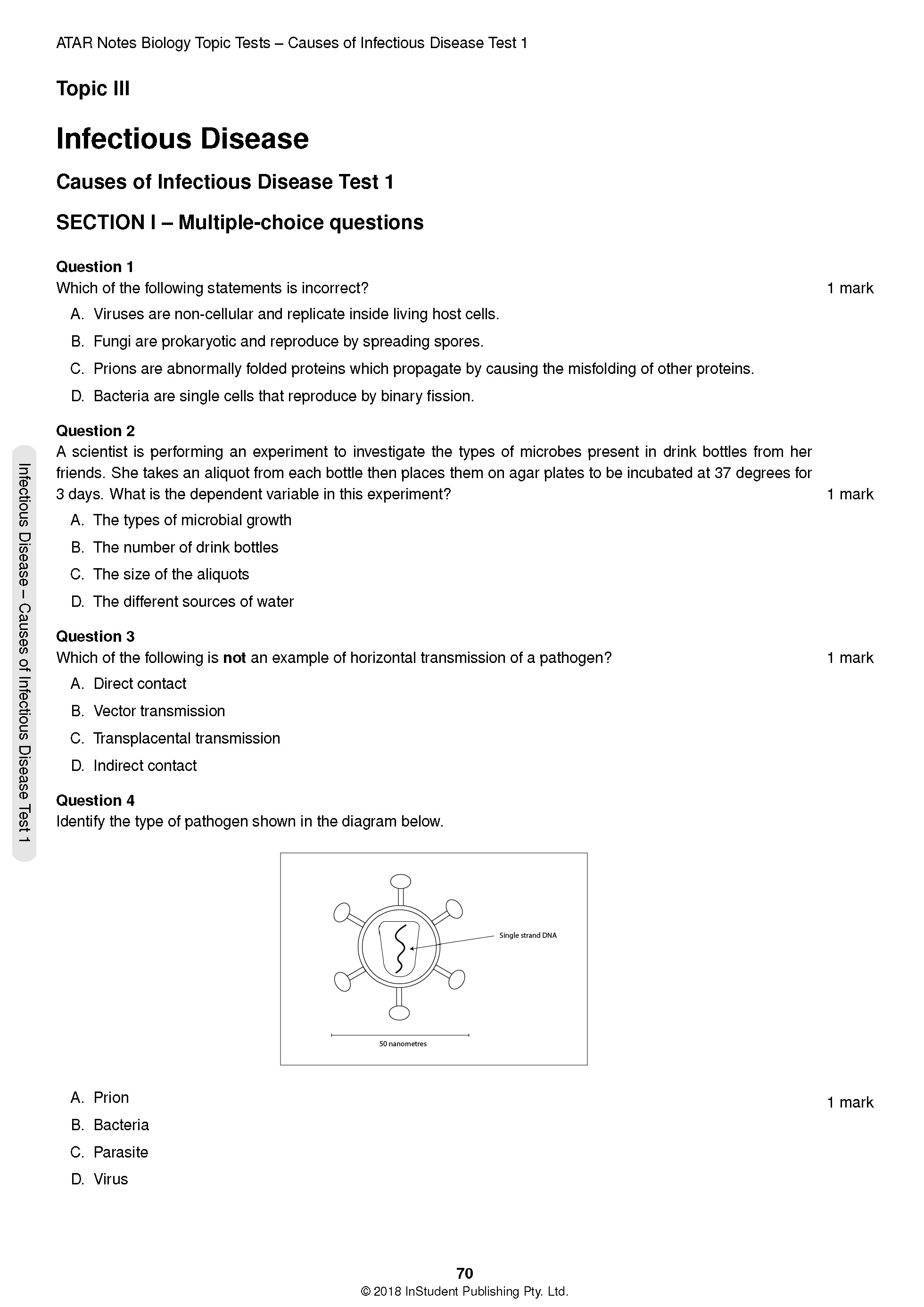 ATAR Notes HSC Year 12 Biology Topic Tests (2024-2026) - Image 3