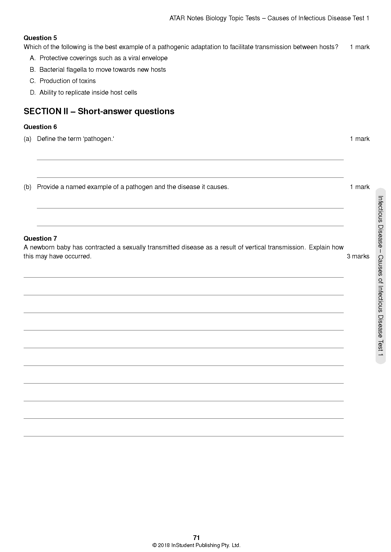 ATAR Notes HSC Year 12 Biology Topic Tests (2024-2026) - Image 4