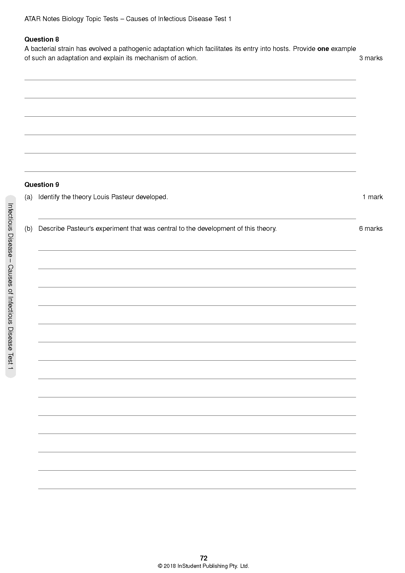 ATAR Notes HSC Year 12 Biology Topic Tests (2024-2026) - Image 5