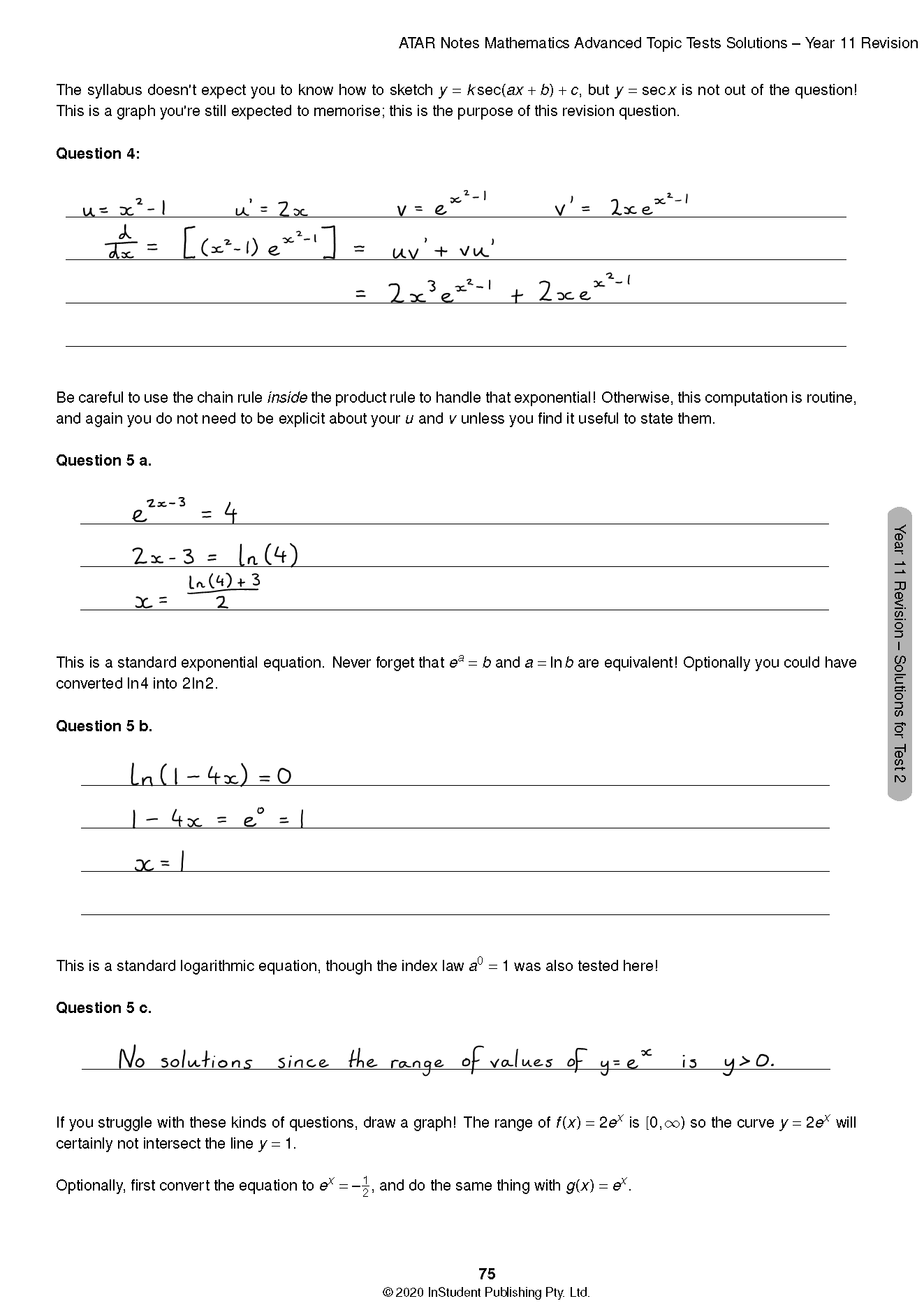 ATAR Notes HSC Year 12 Mathematics Advanced Topic Tests (2024-2026) - Image 15