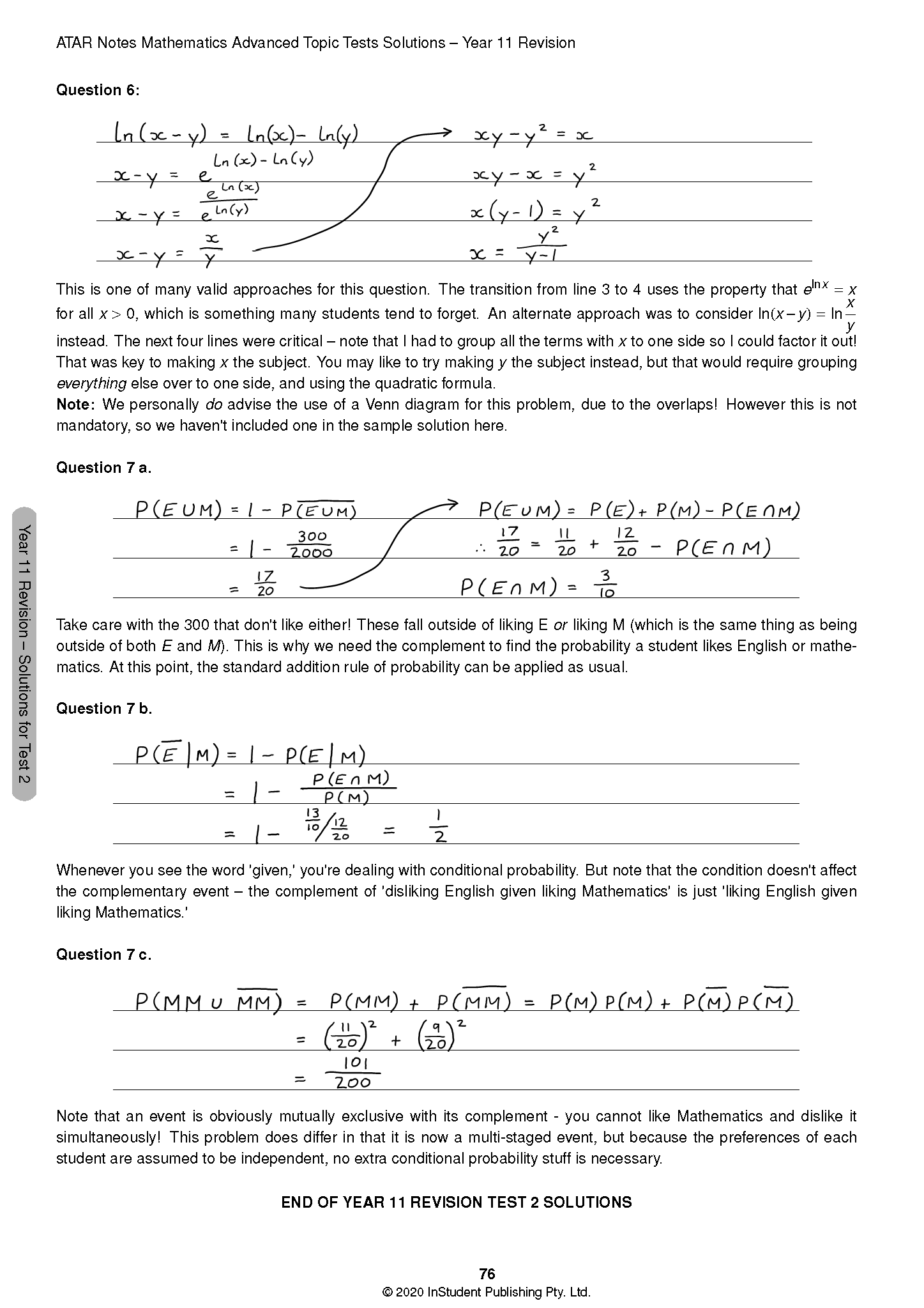ATAR Notes HSC Year 12 Mathematics Advanced Topic Tests (2024-2026) - Image 16