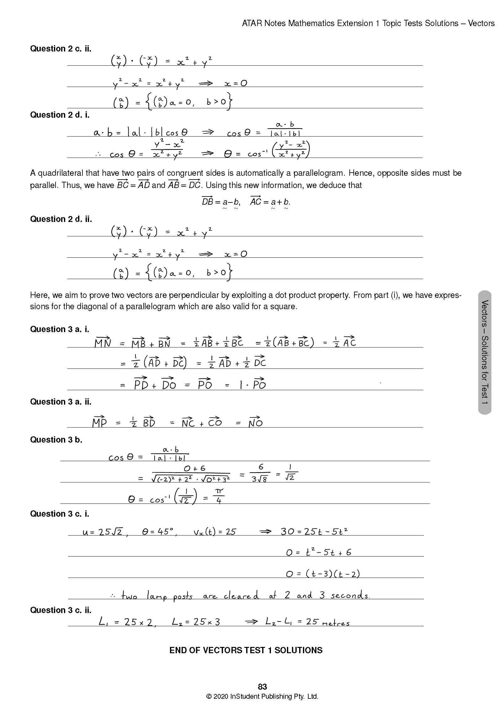 ATAR Notes HSC Year 12 Mathematics Extension 1 Topic Tests (2024-2026) - Image 10