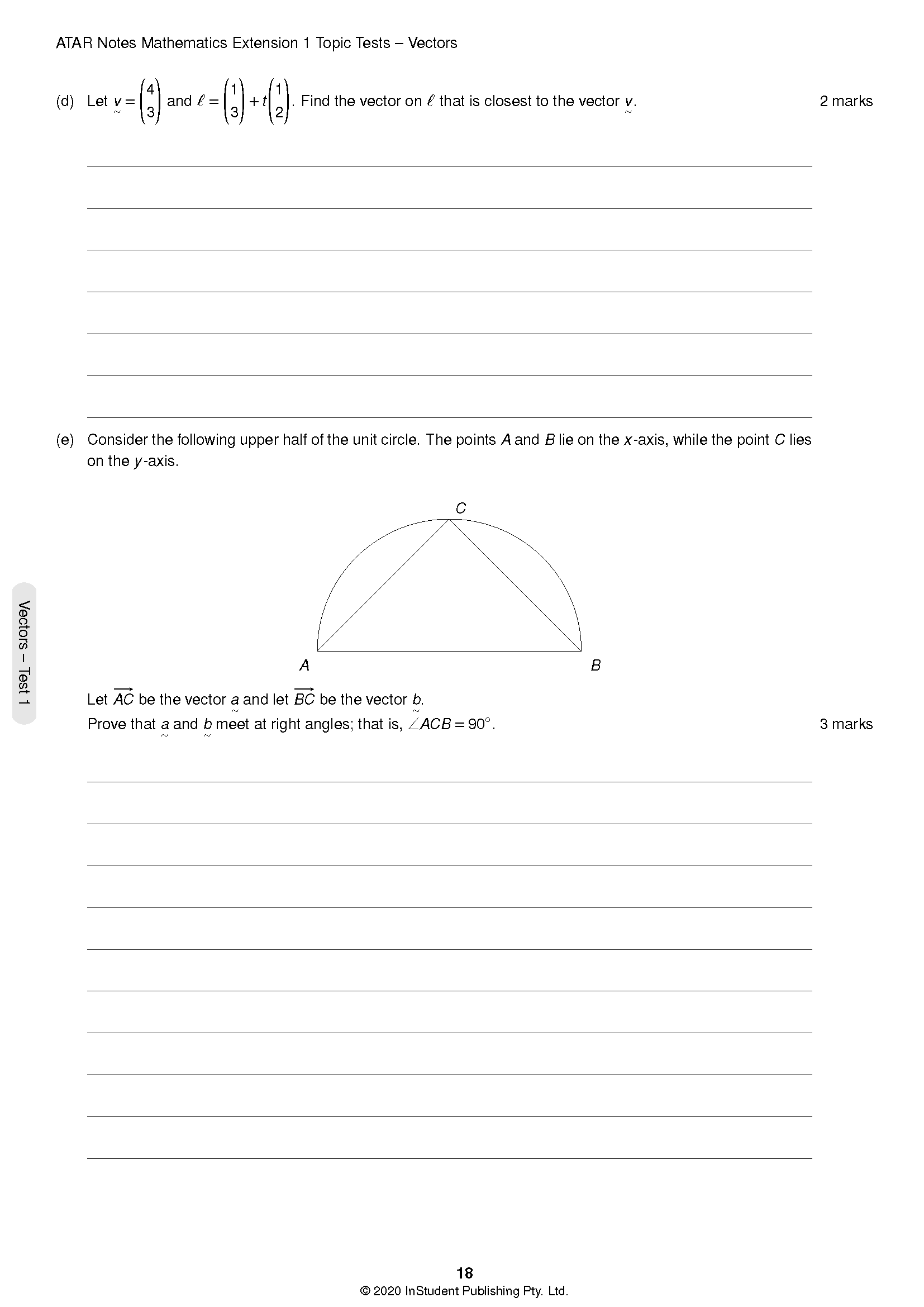 ATAR Notes HSC Year 12 Mathematics Extension 1 Topic Tests (2024-2026) - Image 4