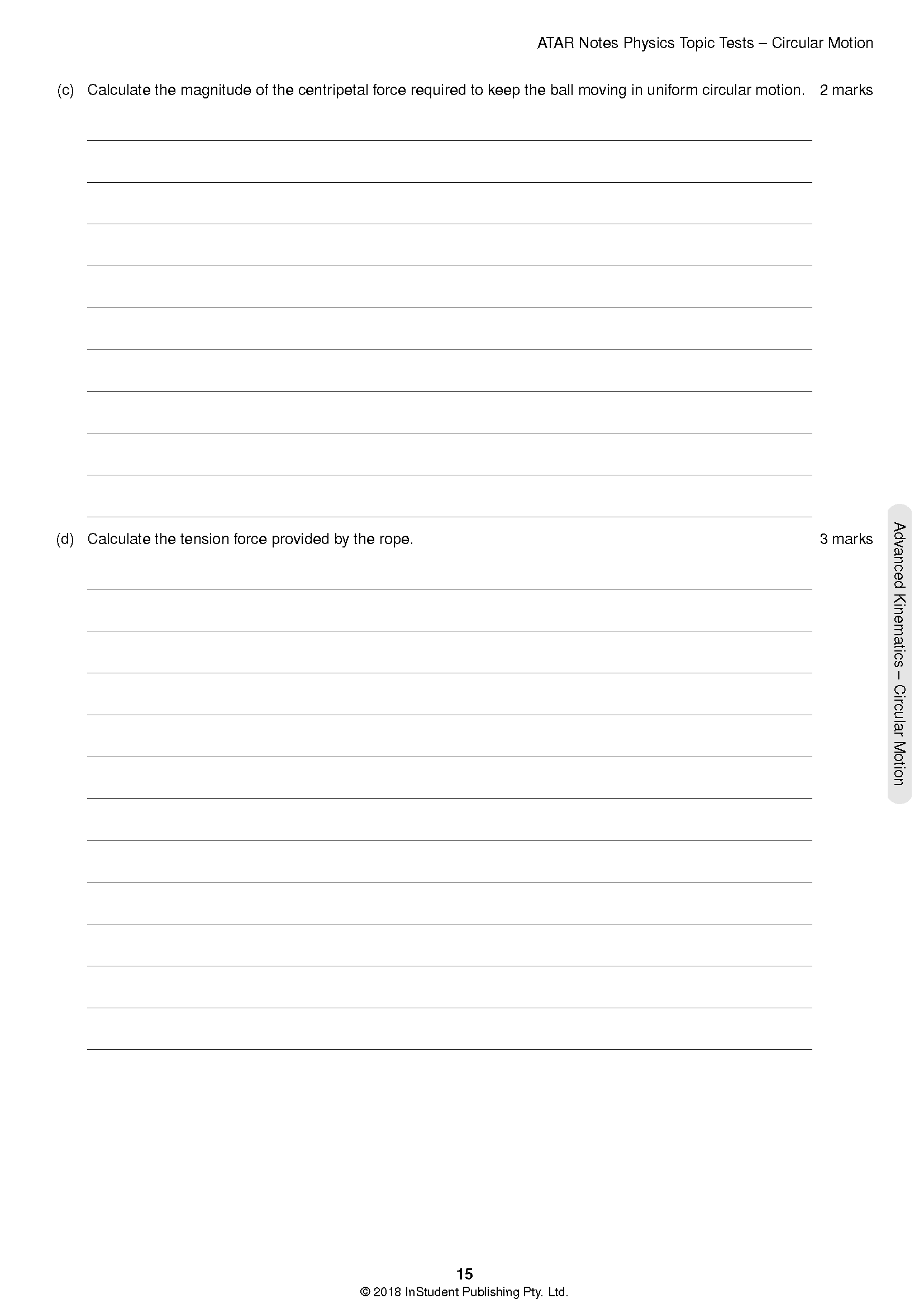 ATAR Notes HSC Year 12 Physics Topic Tests (2024-2026) - Image 7