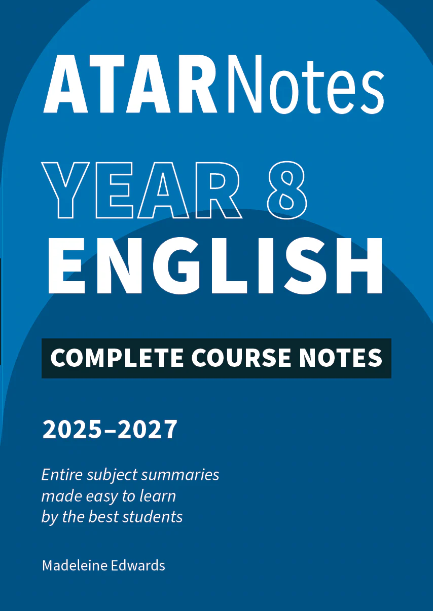 ATAR Notes Year 8 English Complete Course Notes (2025-2027)