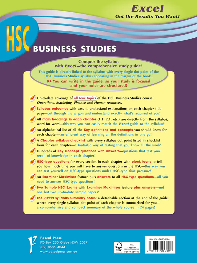 Excel HSC Year 12 Business Studies Study Guide - Image 15