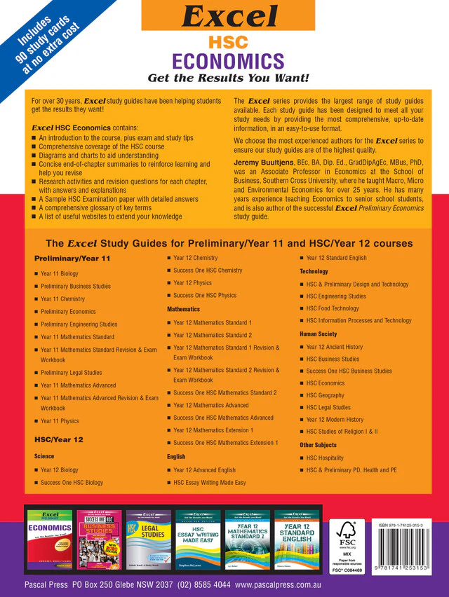 Excel HSC Year 12 Economics Study Guide with Study Cards - Image 20