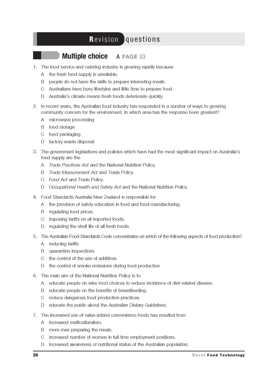 Excel HSC Year 12 Food Technology Study Guide - Image 10