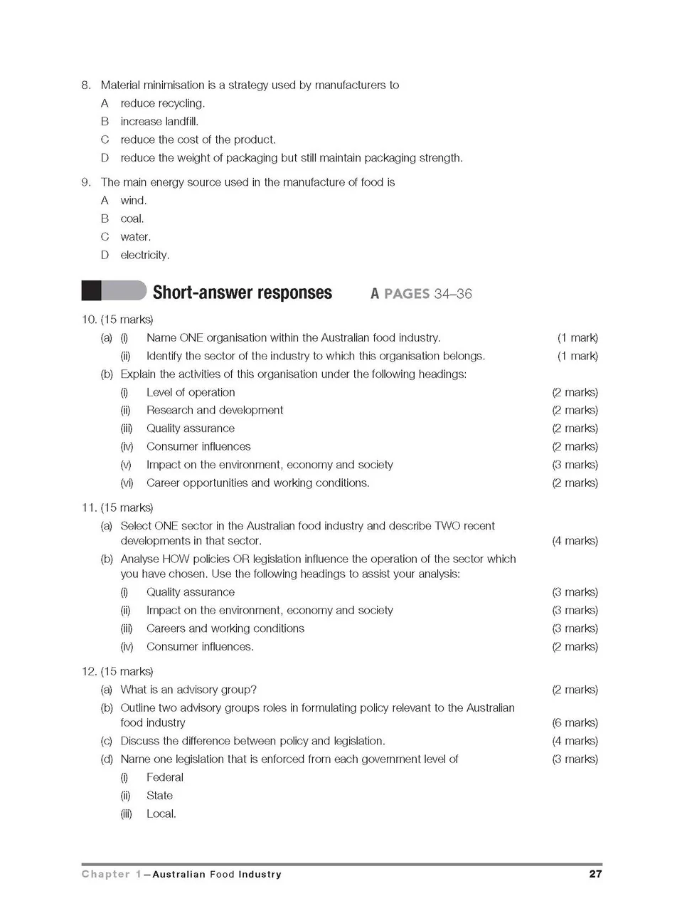 Excel HSC Year 12 Food Technology Study Guide - Image 11