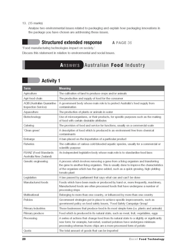 Excel HSC Year 12 Food Technology Study Guide - Image 12