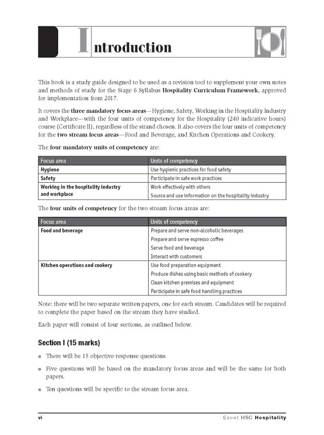 Excel HSC Year 12 Hospitality Study Guide - Image 6
