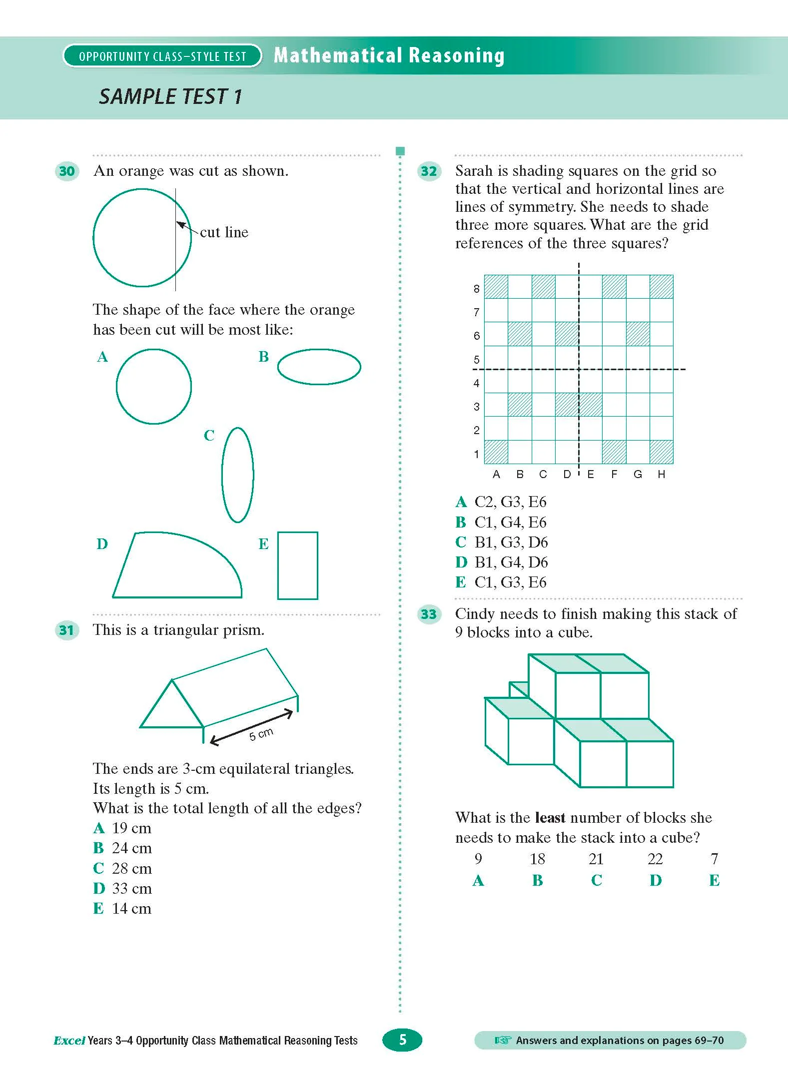 Excel Opportunity Class Mathematical Reasoning Tests Years 3-4 - Image 8