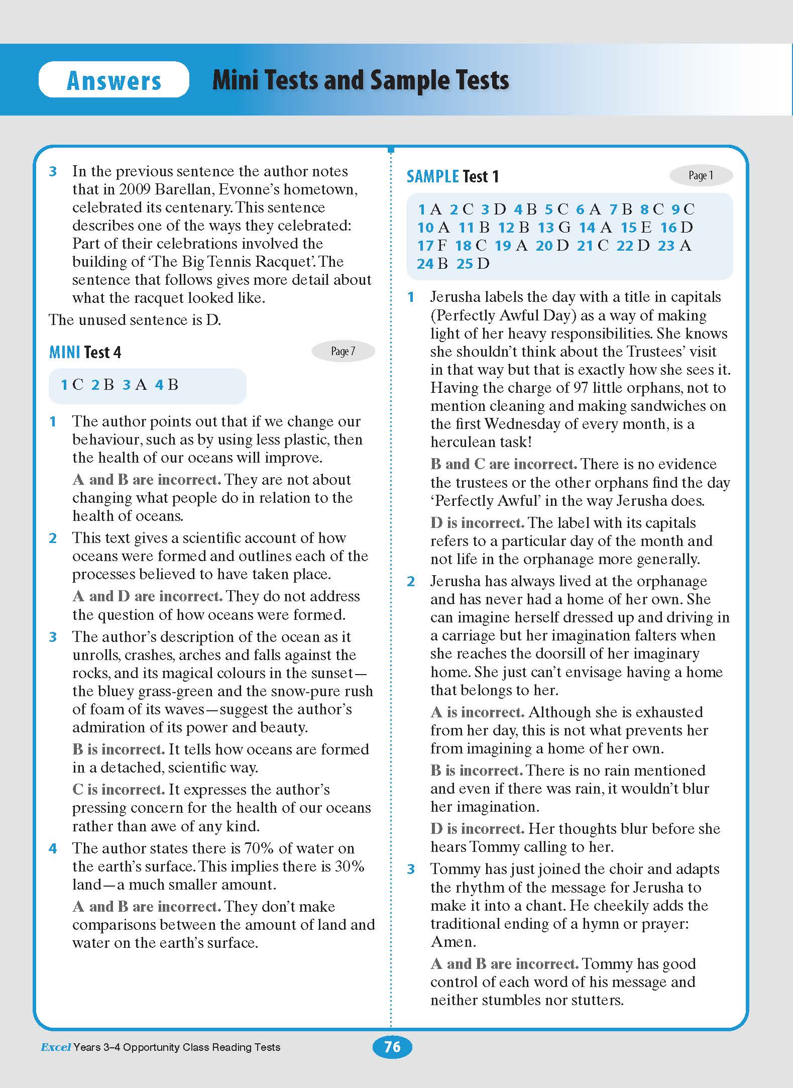 Excel Opportunity Class Reading Tests Years 3-4 - Image 11