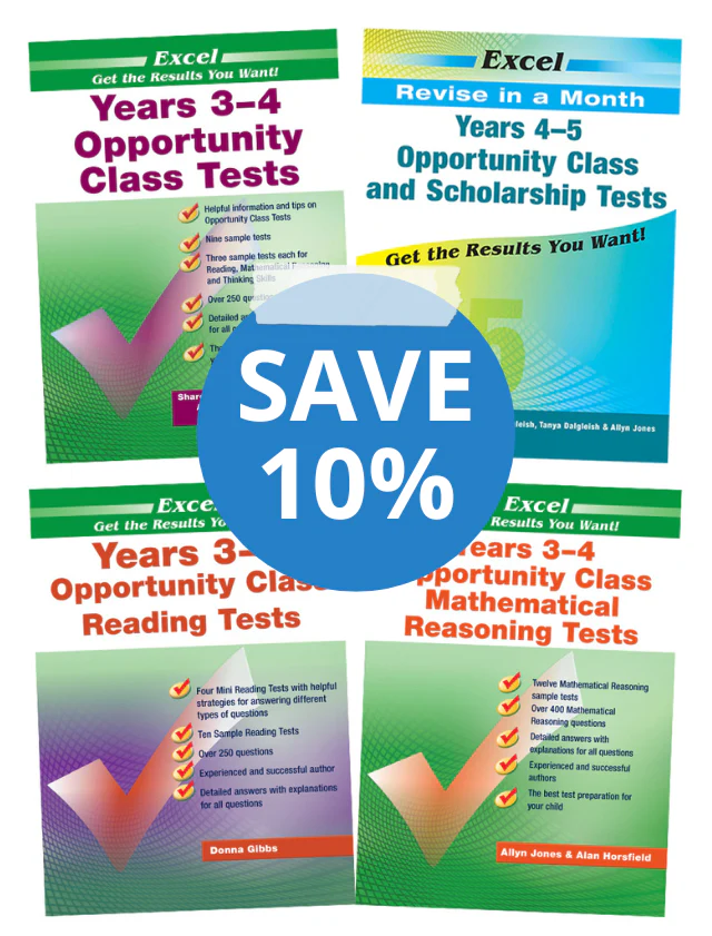 Excel Opportunity Class Test Bundle Years 3-5