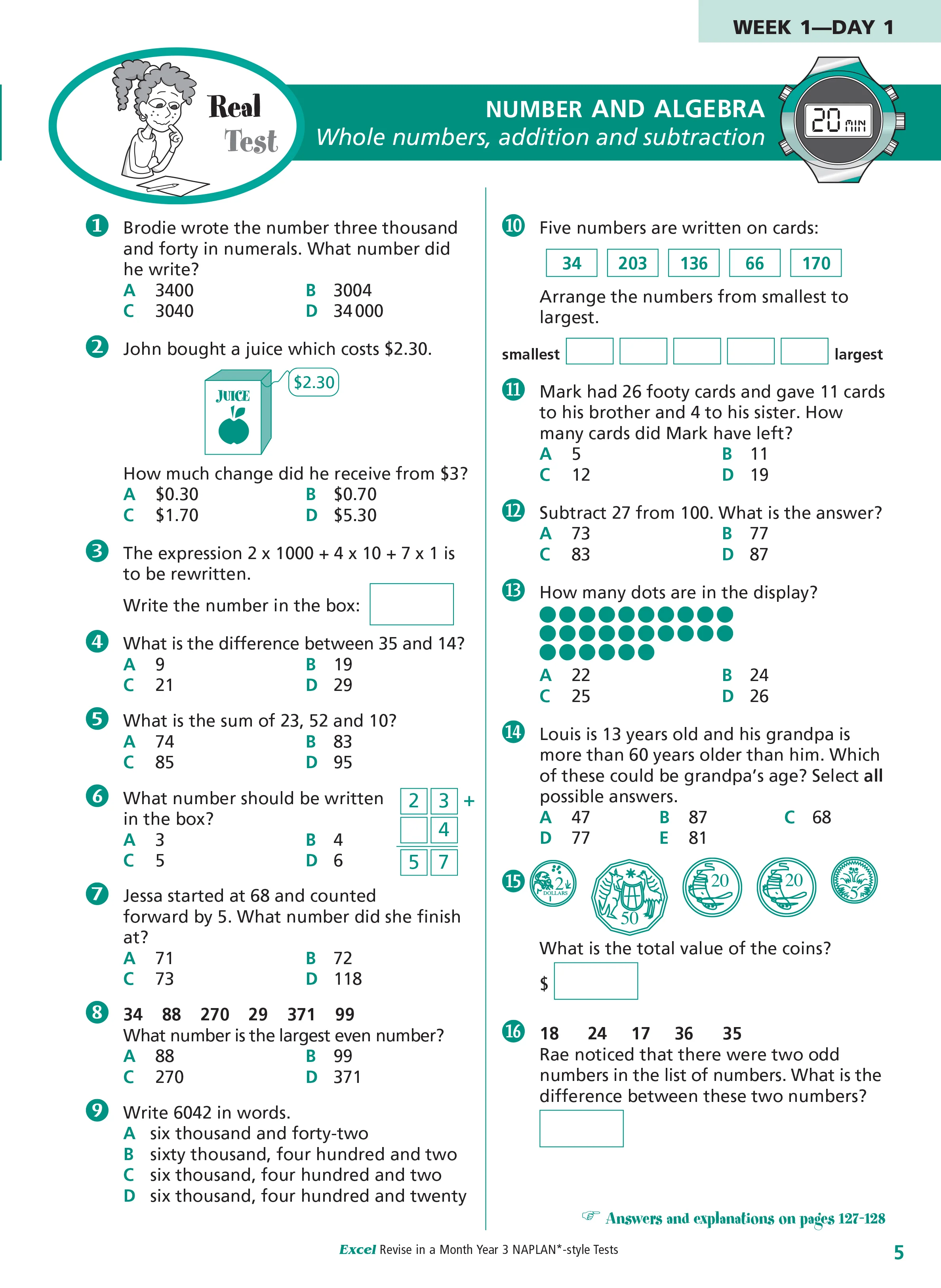 Excel Revise in a Month Year 3 NAPLAN*-style Tests - Image 6