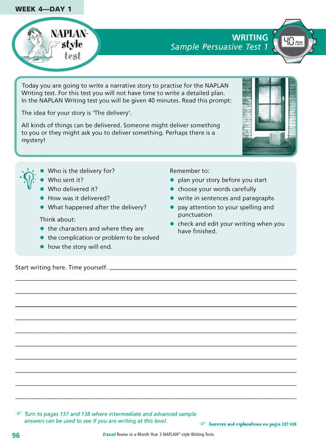 Excel Revise in a Month Year 3 NAPLAN*-style Writing Tests - Image 10