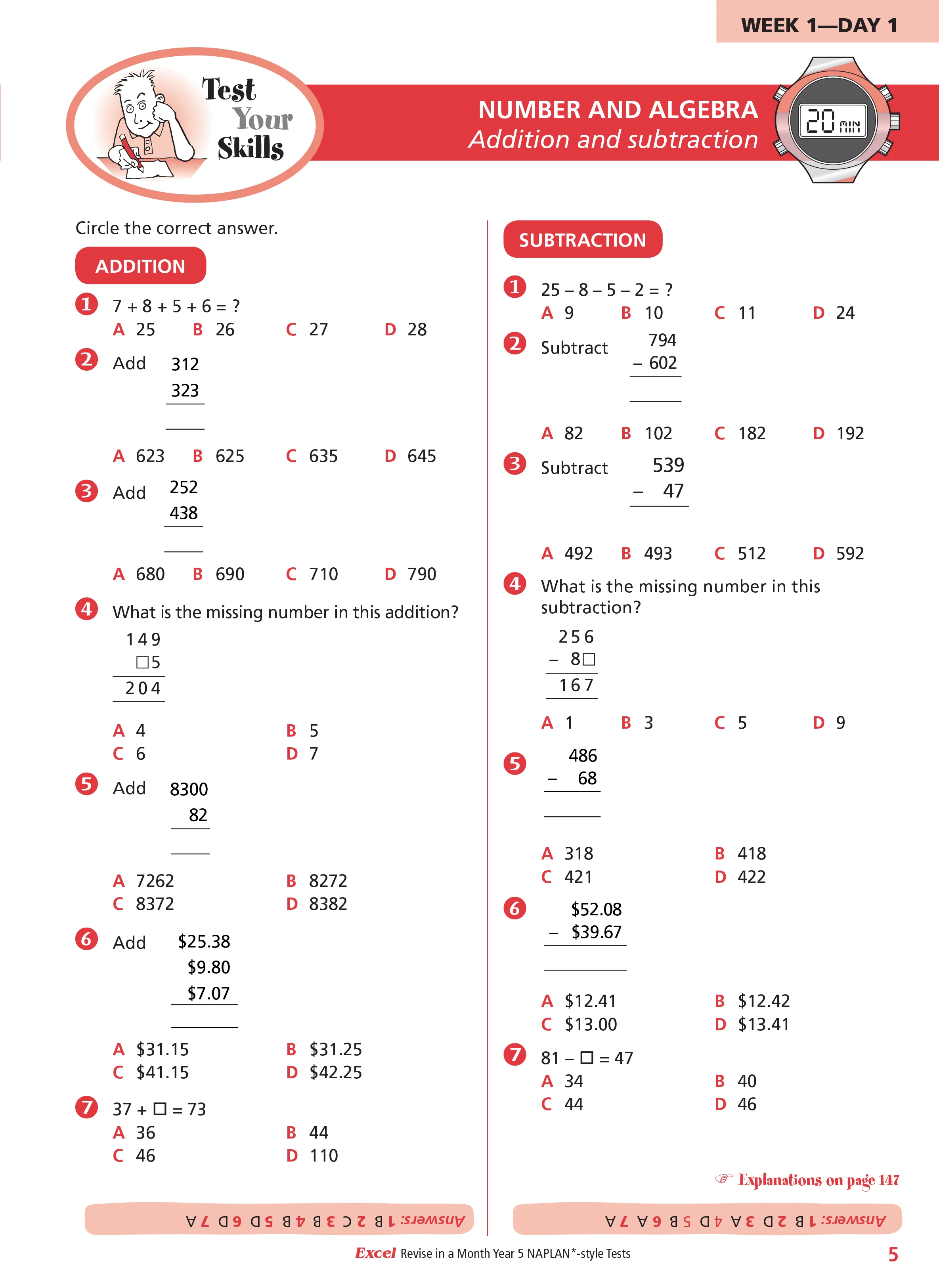 Excel Revise in a Month Year 5 NAPLAN*-style Tests - Image 6