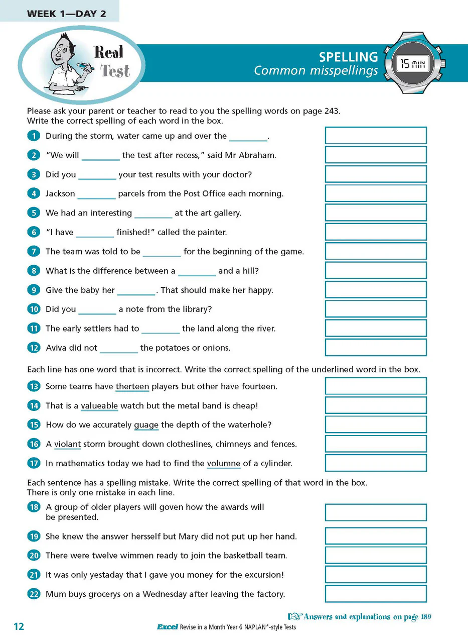 Excel Revise in a Month Year 6 NAPLAN*-style Tests - Image 8